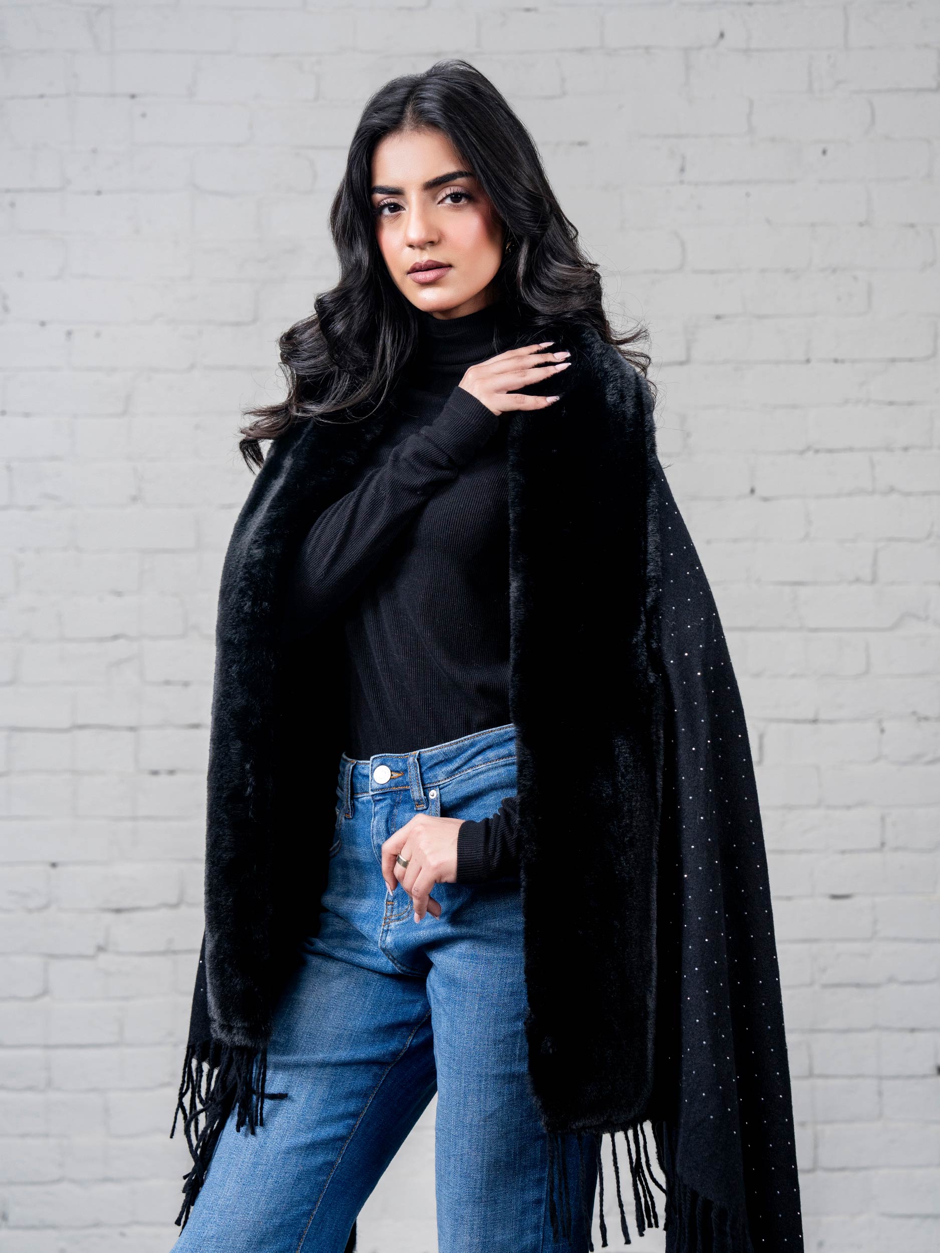 Cape Shawl- Embellished - Image 5