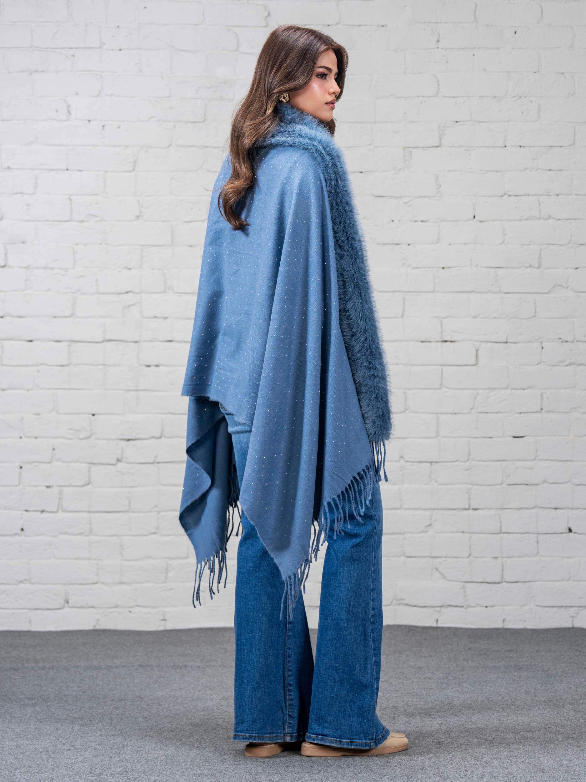 Cape Shawl- Embellished - Image 3