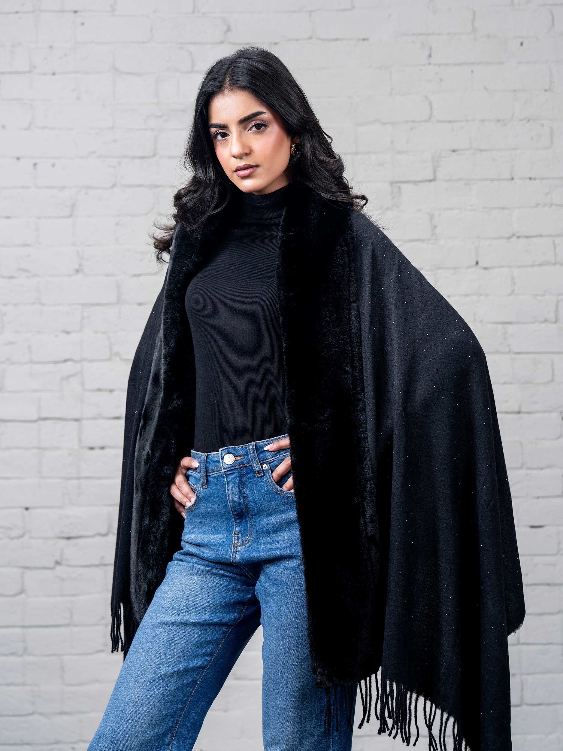 Cape Shawl- Embellished - Image 4