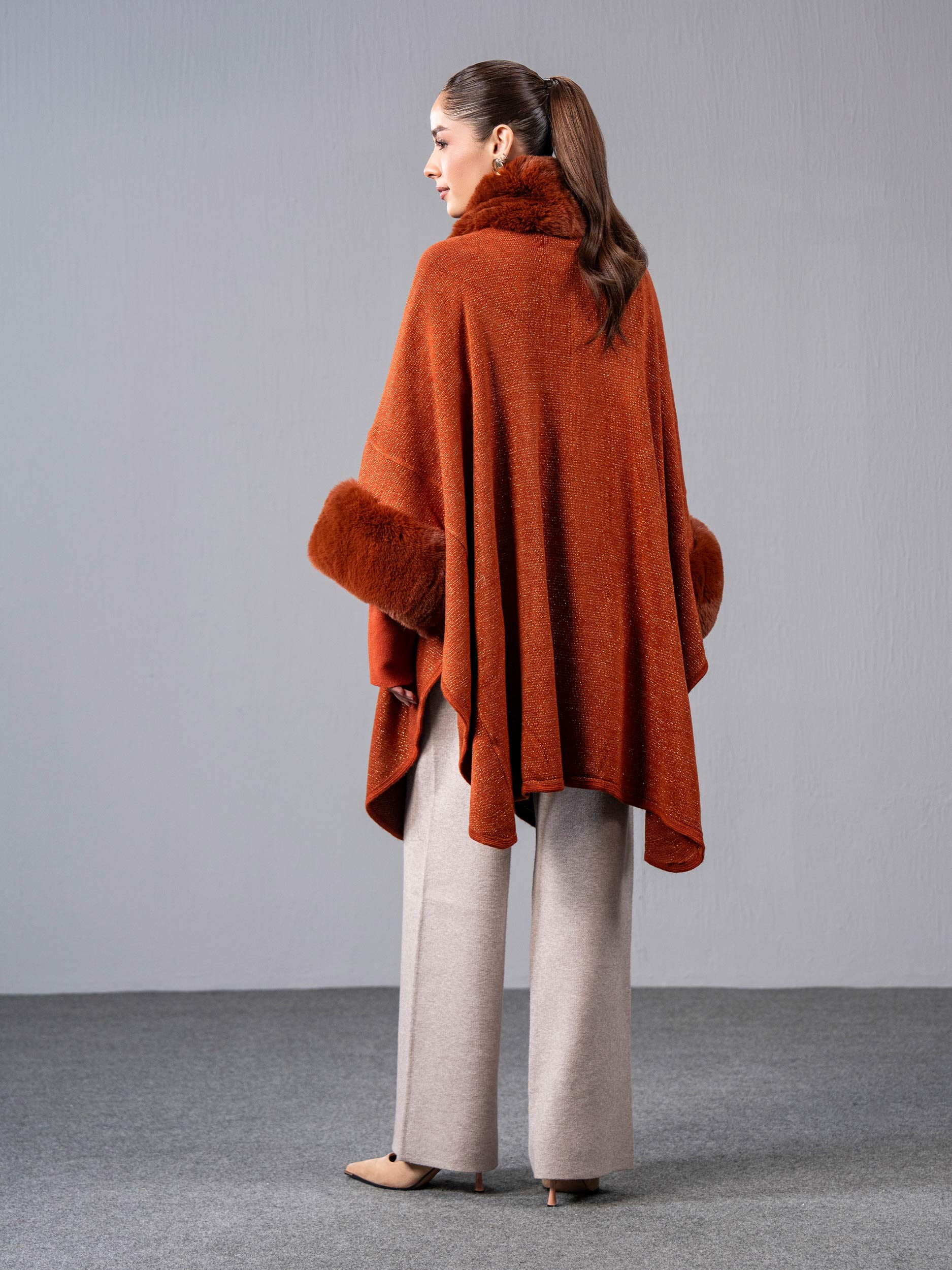 Woolen Blend Cape - Image 3
