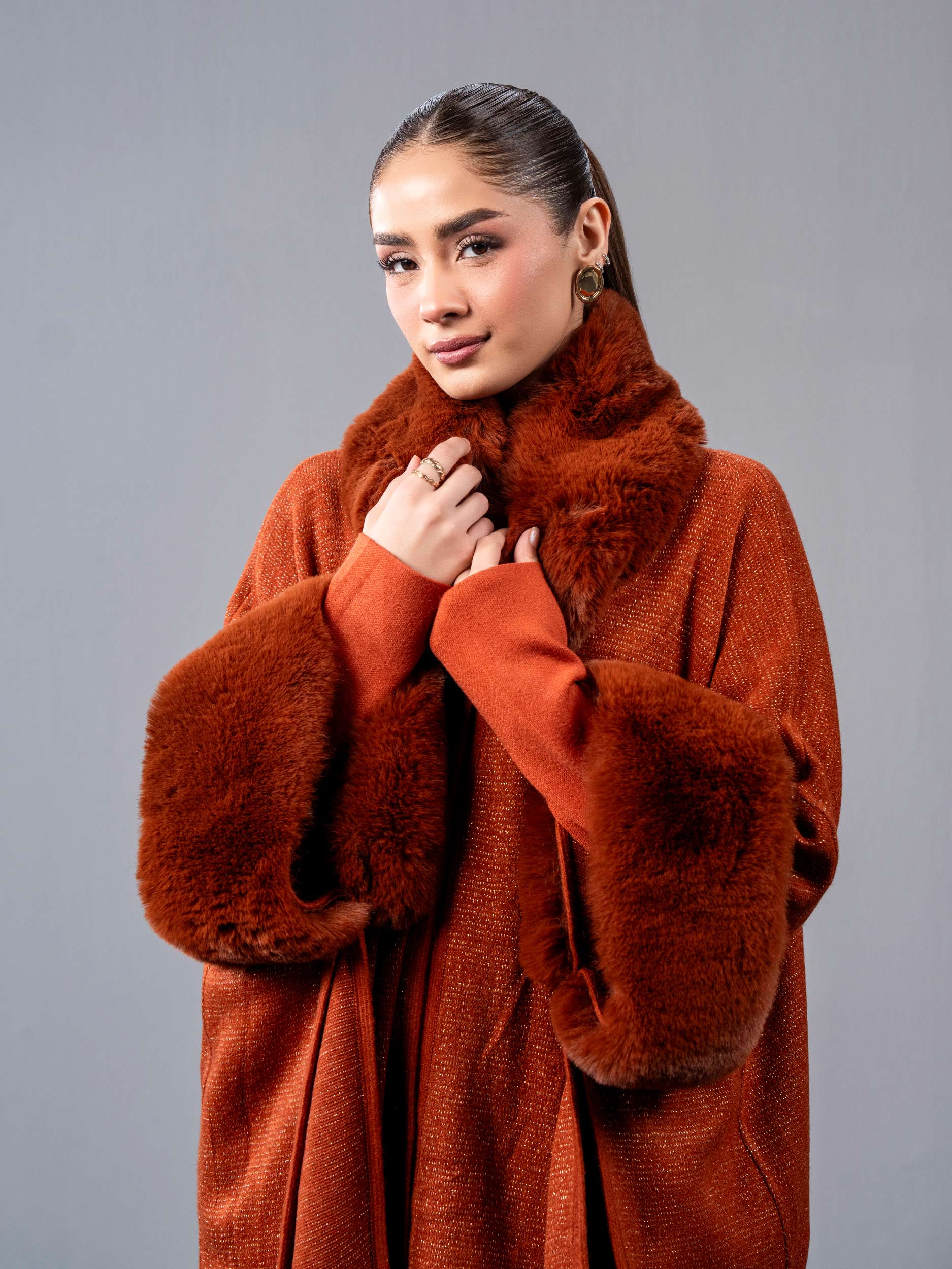 Woolen Blend Cape - Image 5