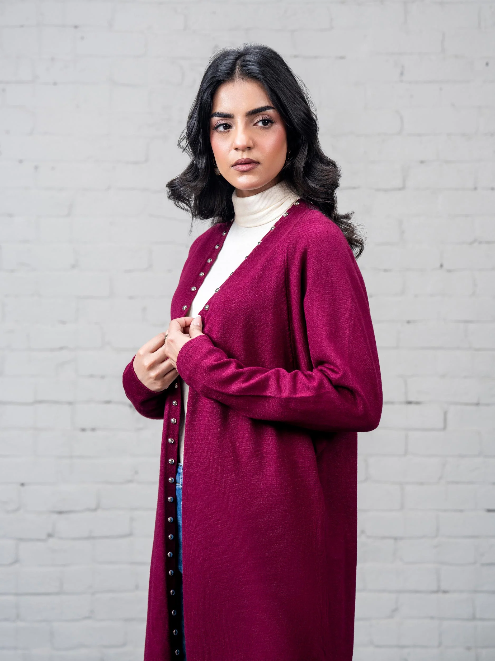 Woolen Blend Cardigan - Image 4