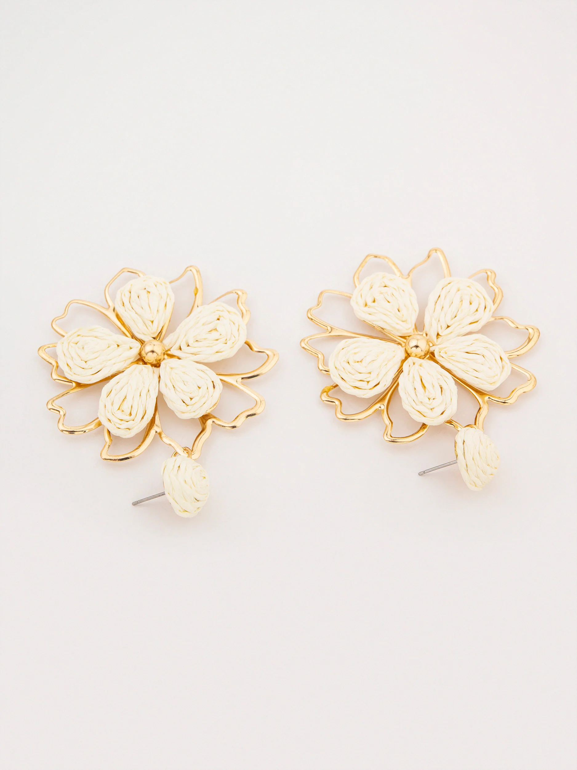 Woven Flower Earrings - Image 2