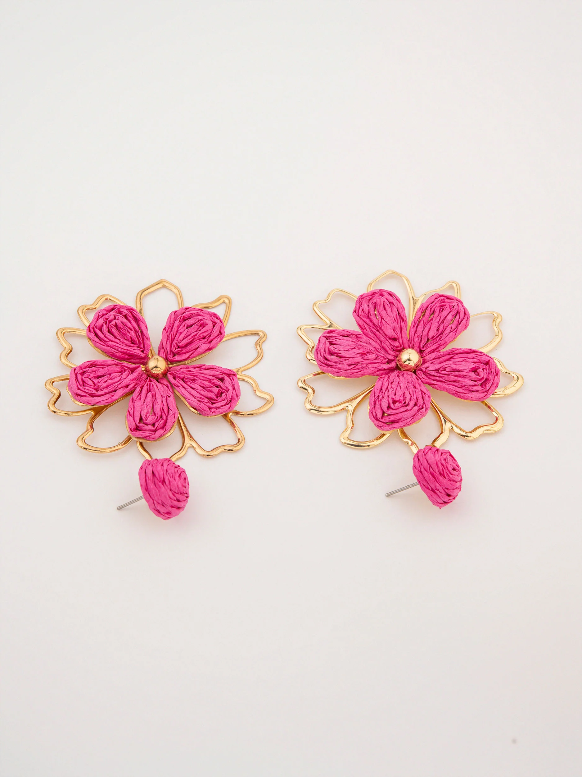 Woven Flower Earrings - Image 2