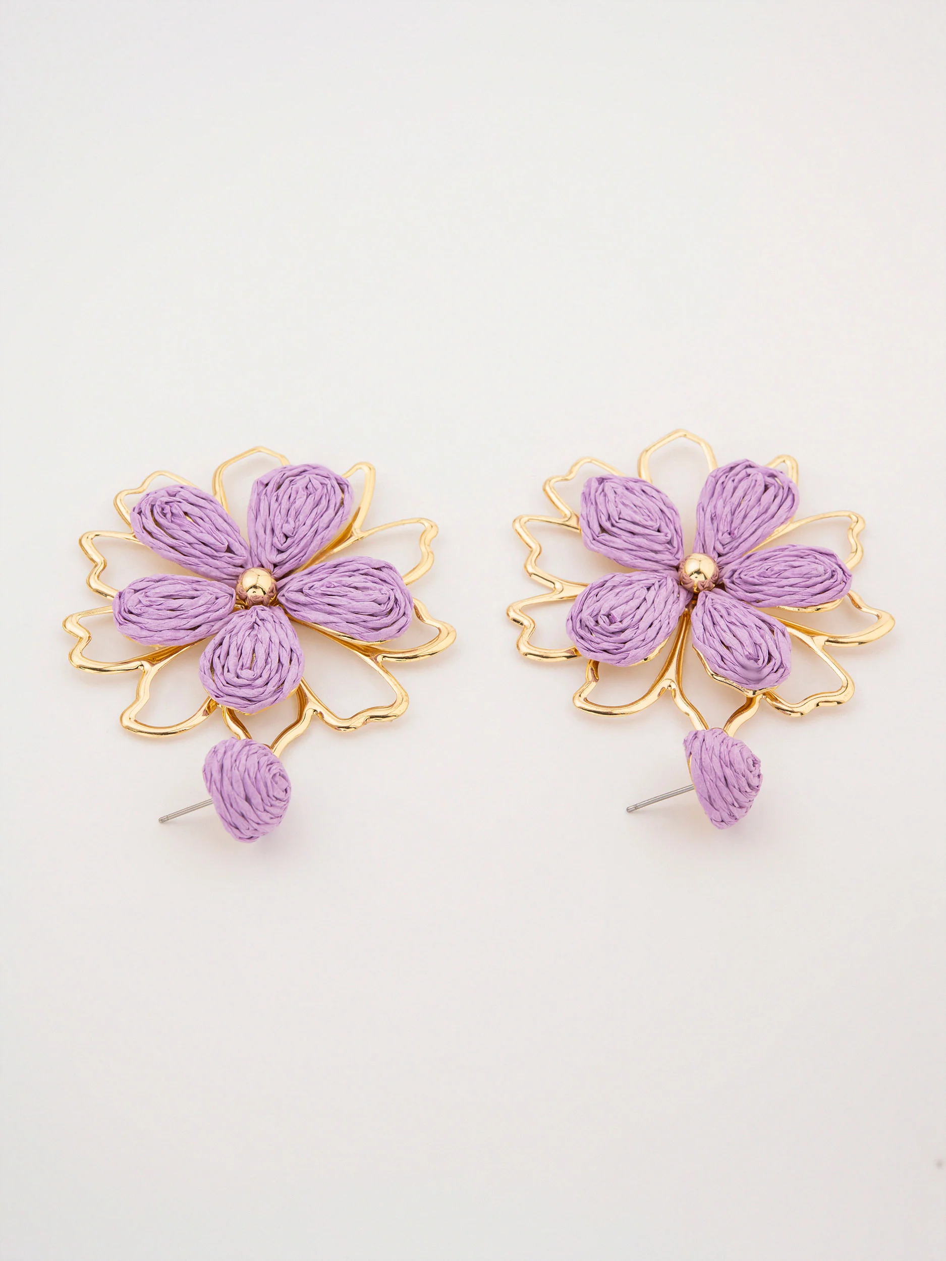 Woven Flower Earrings - Image 2
