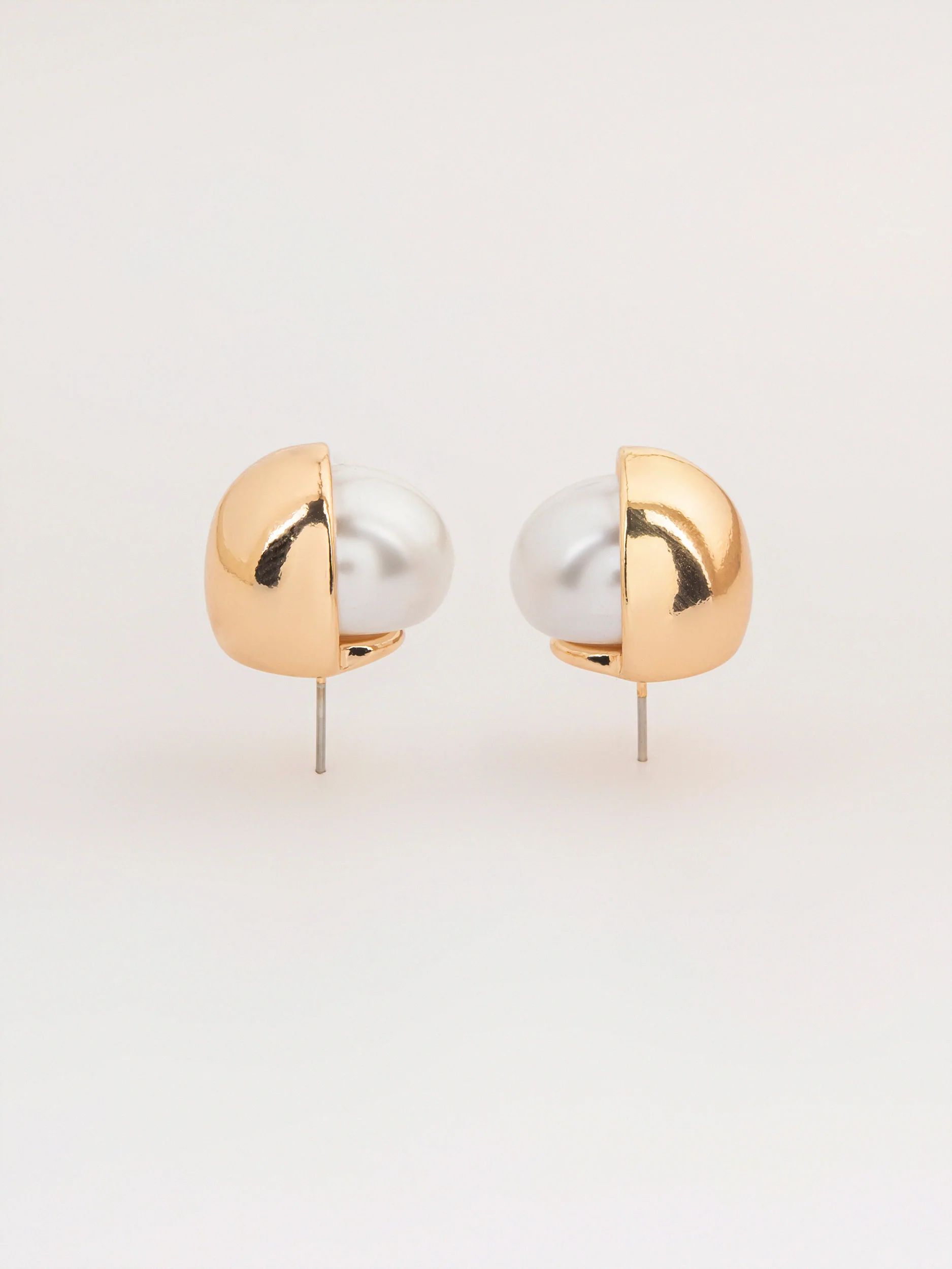 Half Pearl Studs - Image 2