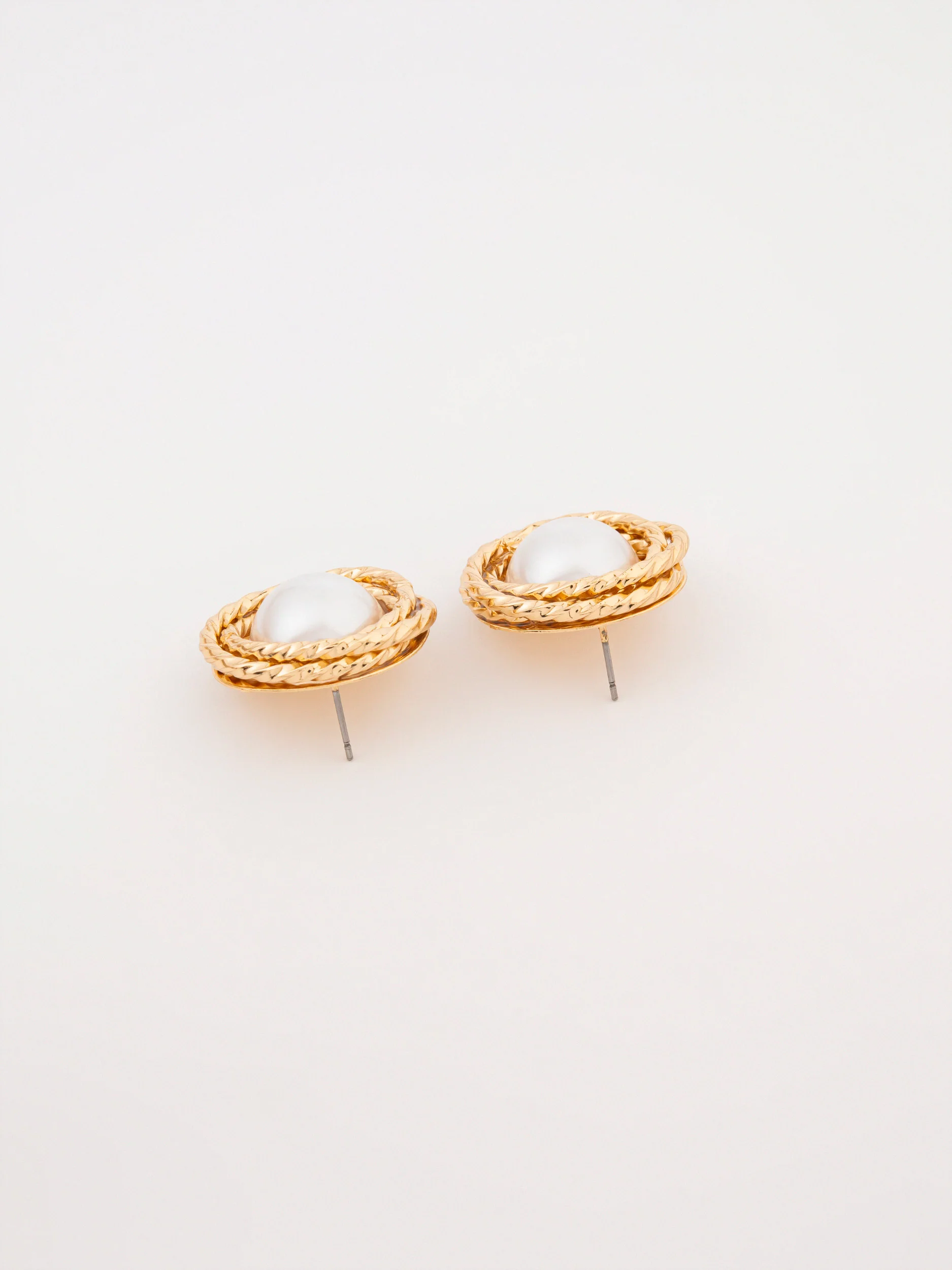 Pearl Halo Studs - Image 2
