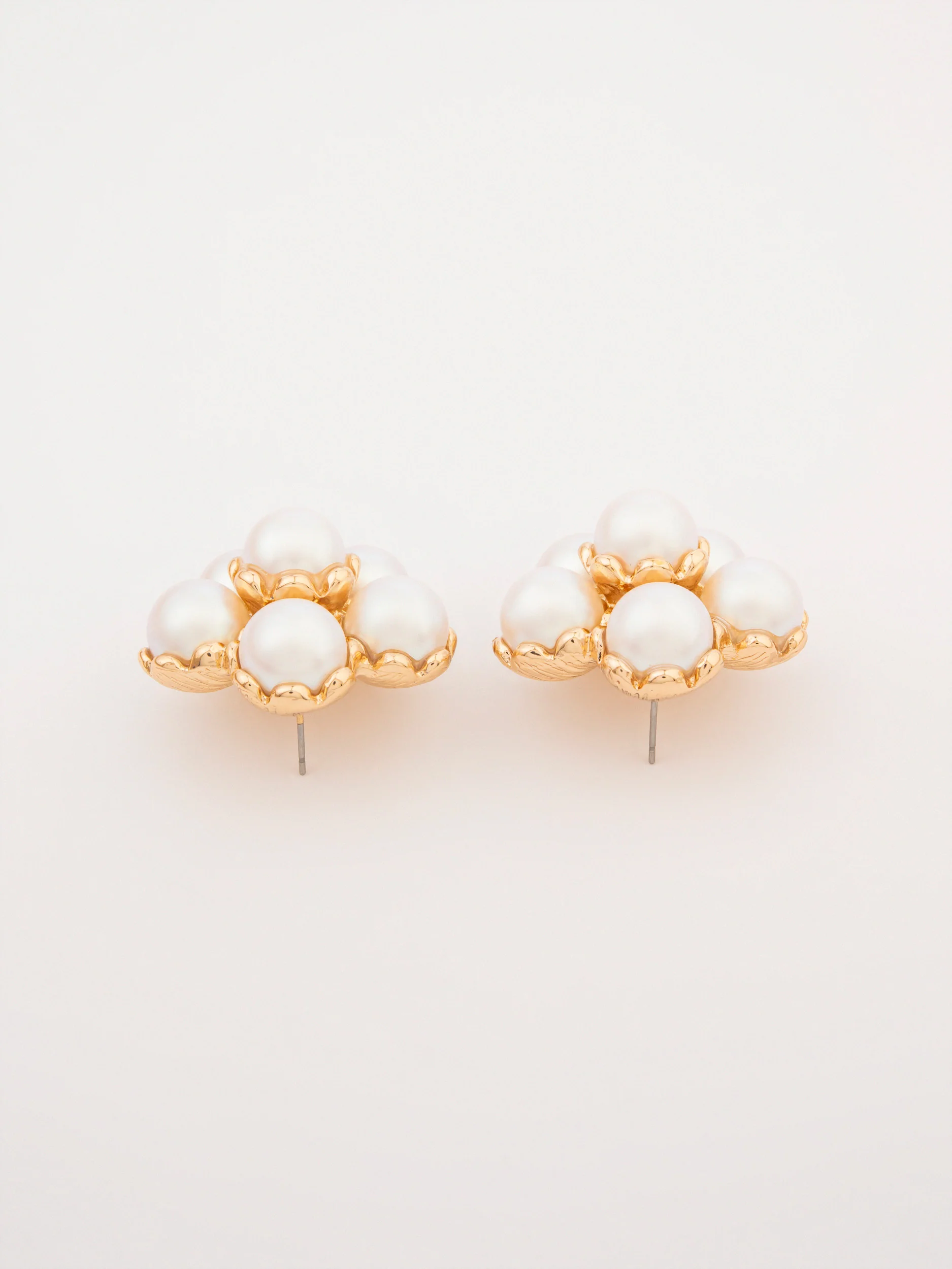 Pearl Cluster Earrings - Image 2