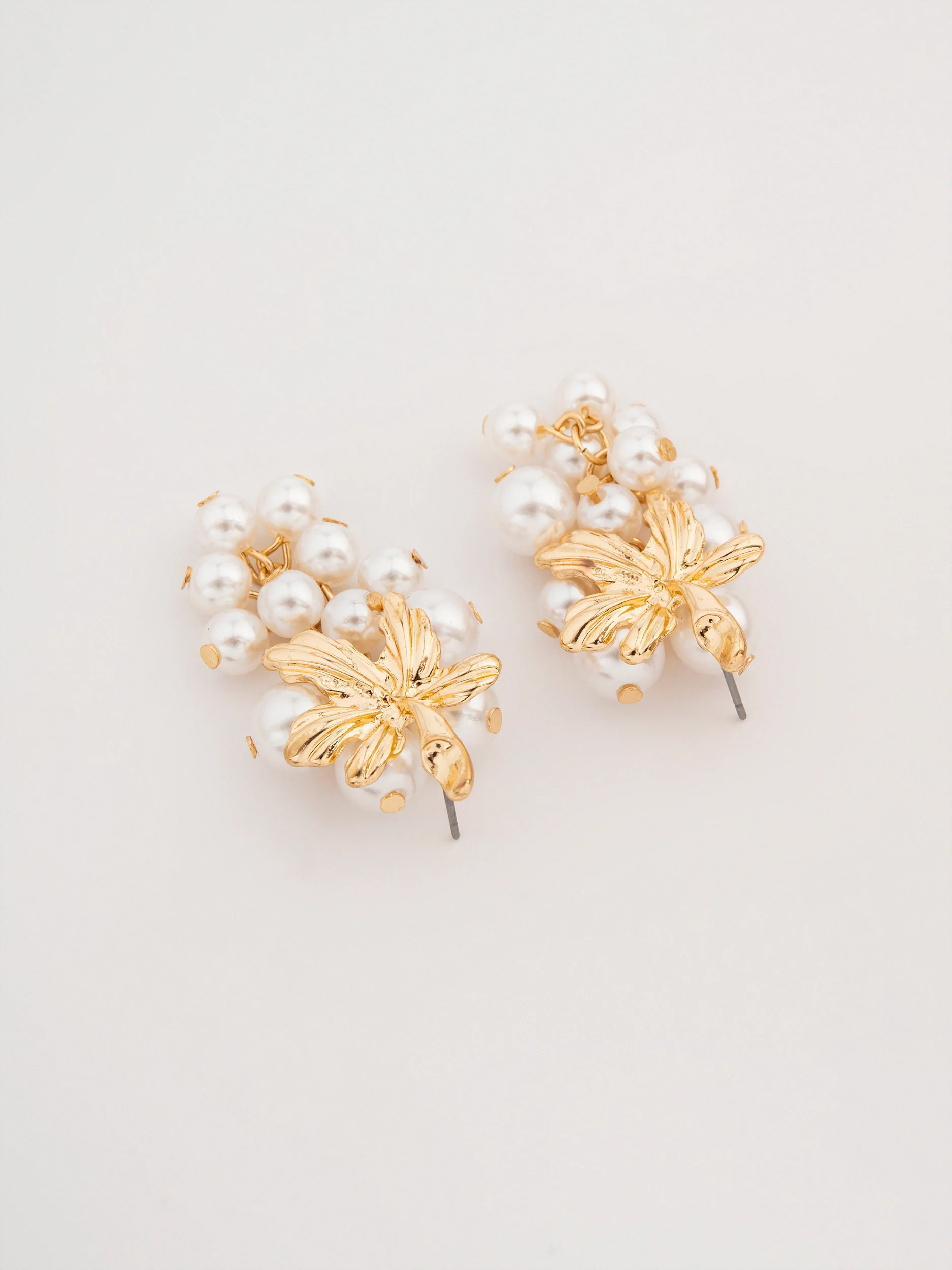 Pearl Cluster Earrings - Image 2