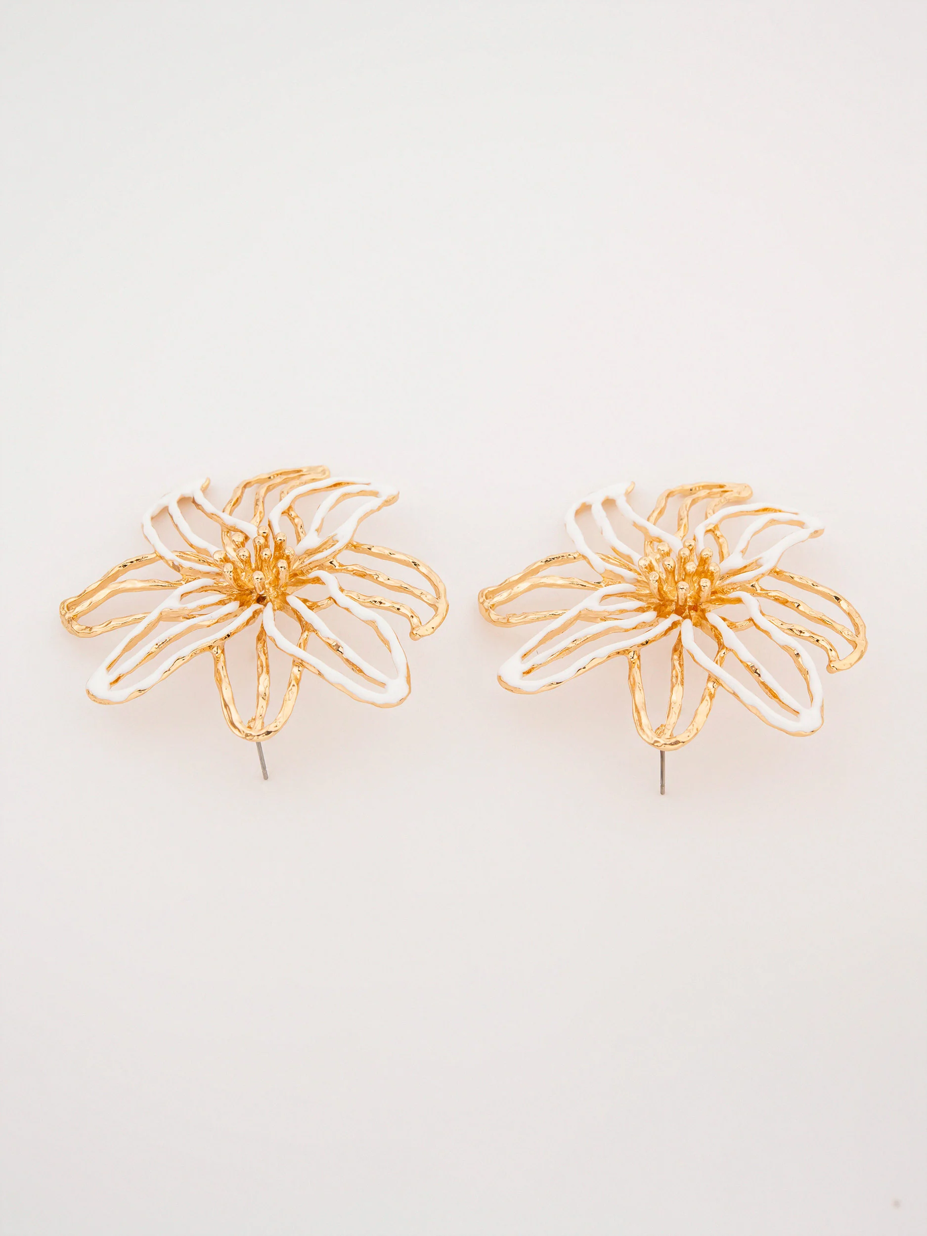 Abstract Flower Earrings - Image 2