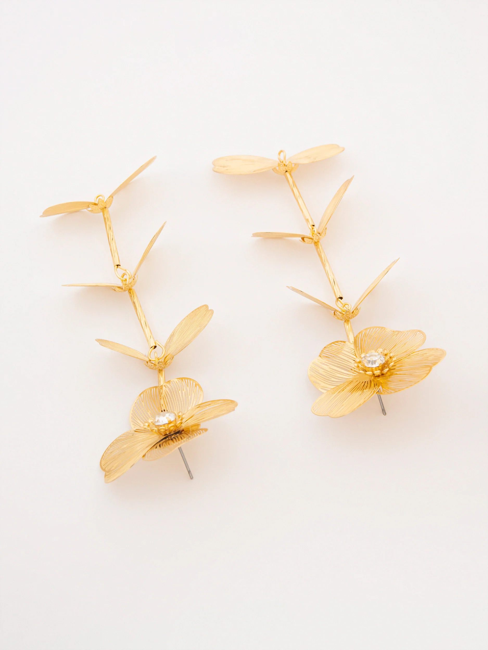 Floral Drop Earrings - Image 2