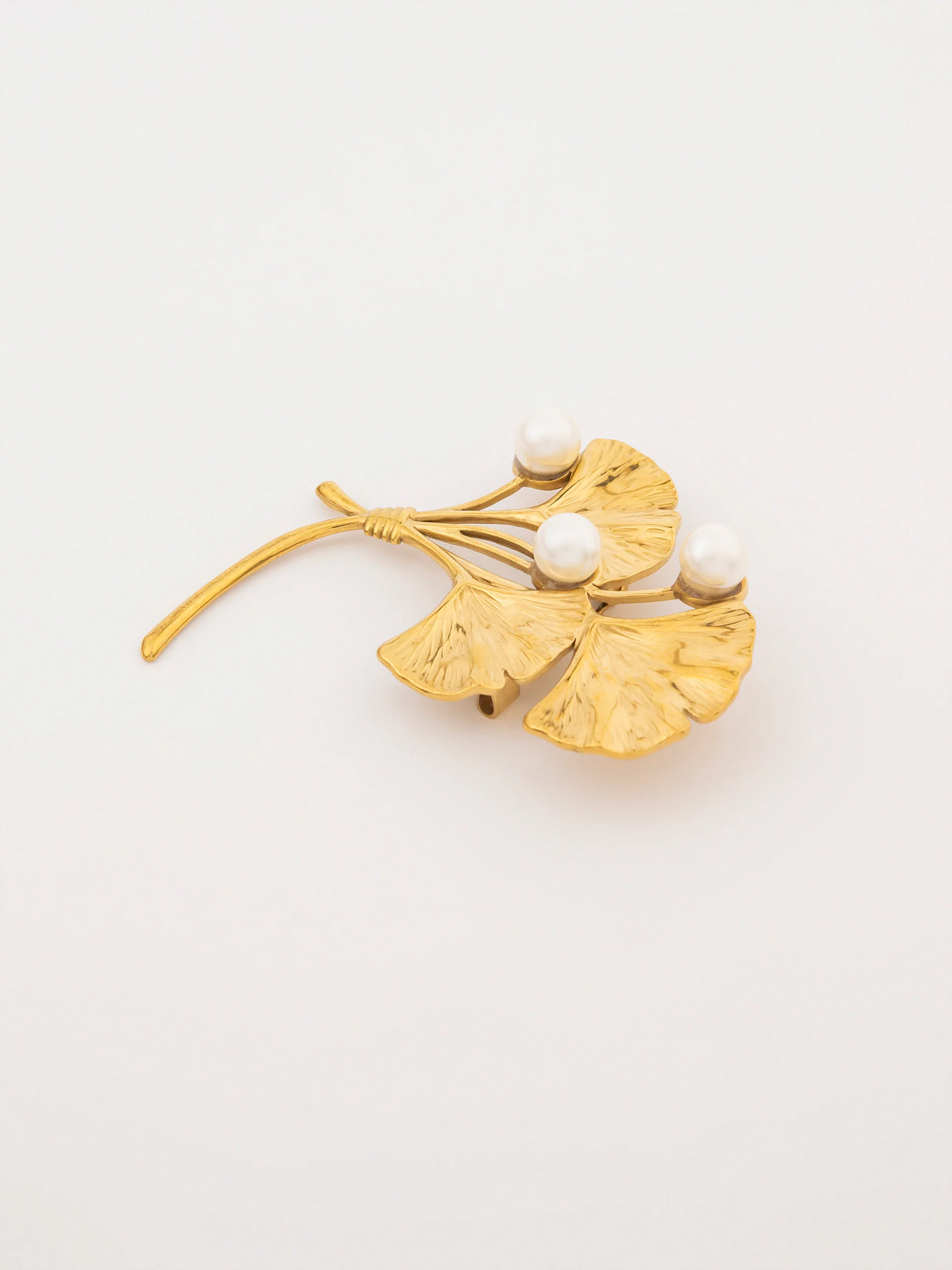 Leaf Pearl Brooch - Image 2