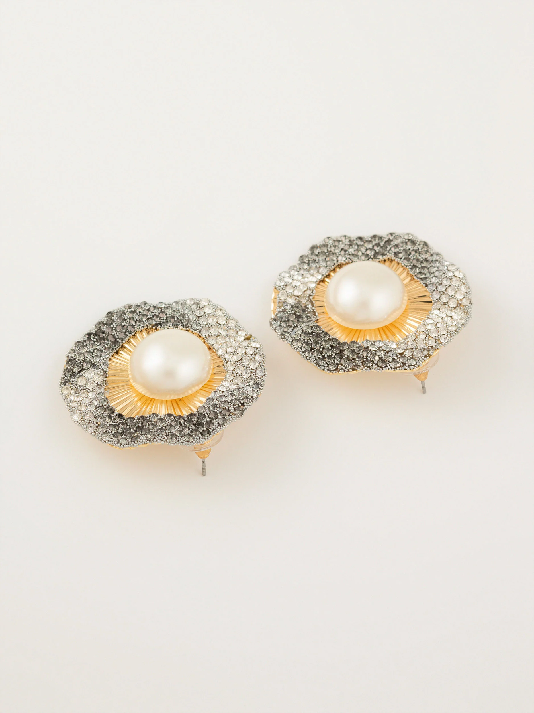 Pearl Stud Earrings - Image 2