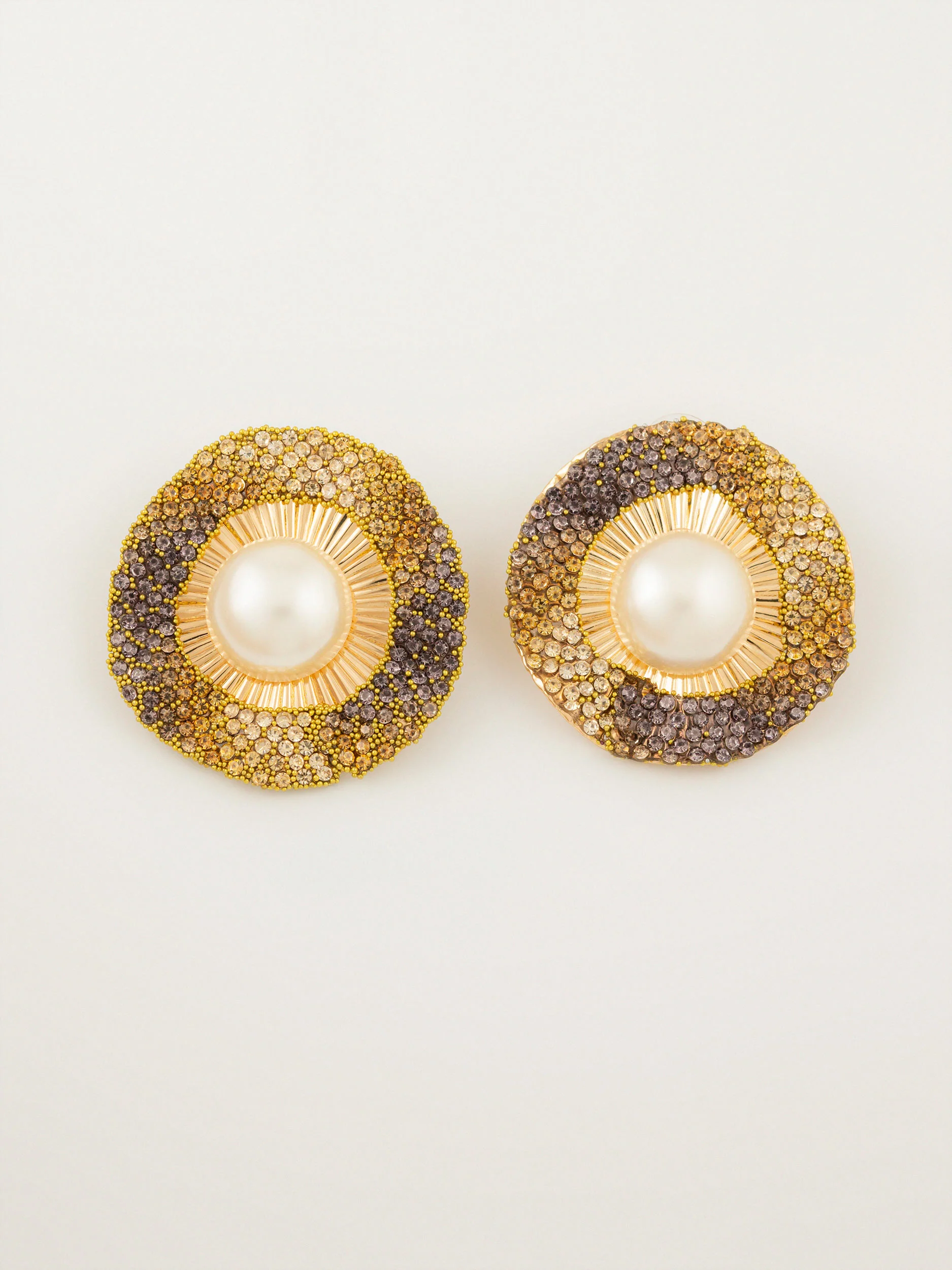 Pearl Stud Earrings - Image 3