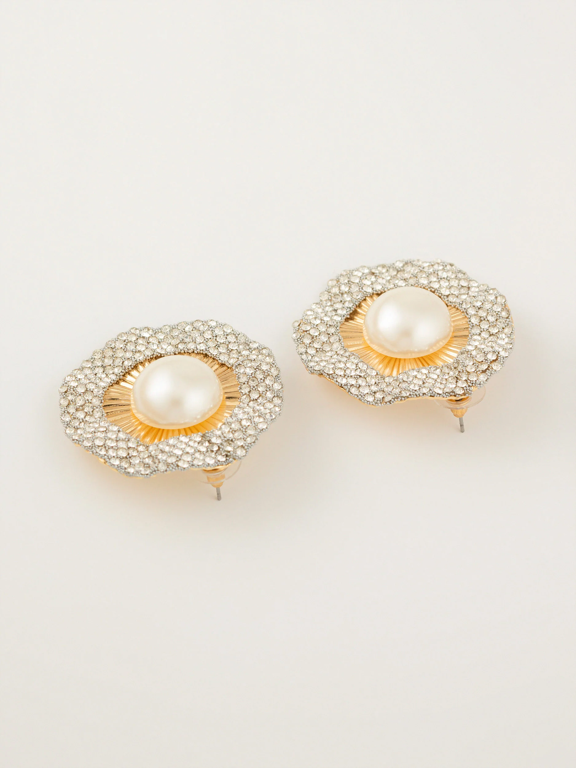 Pearl Stud Earrings - Image 2
