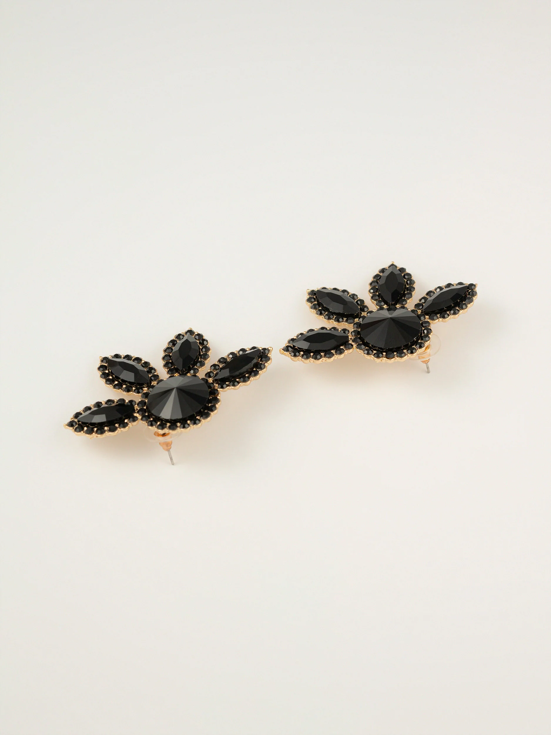 Floral Crystal Earrings - Image 2