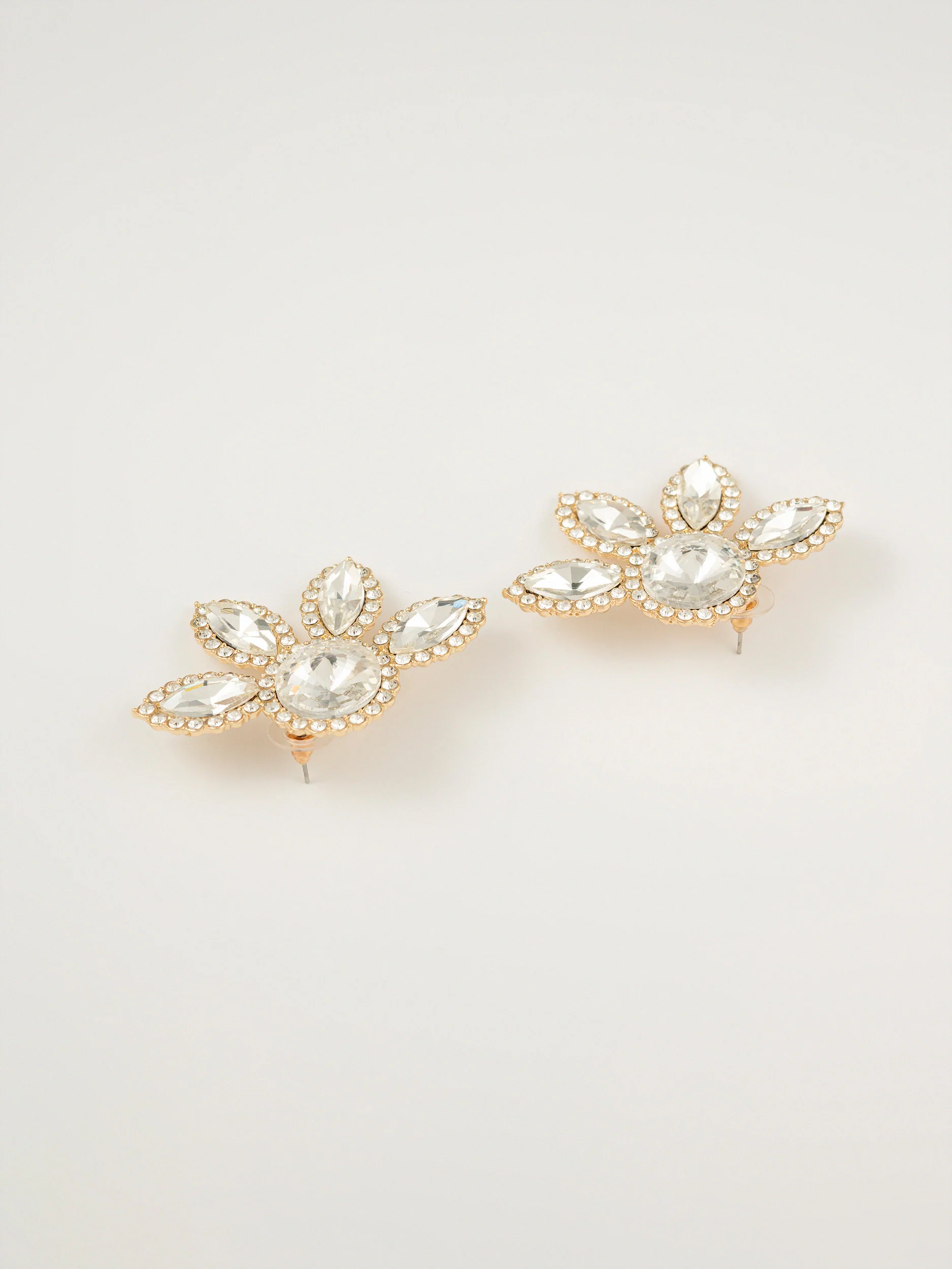 Floral Crystal Earrings - Image 2