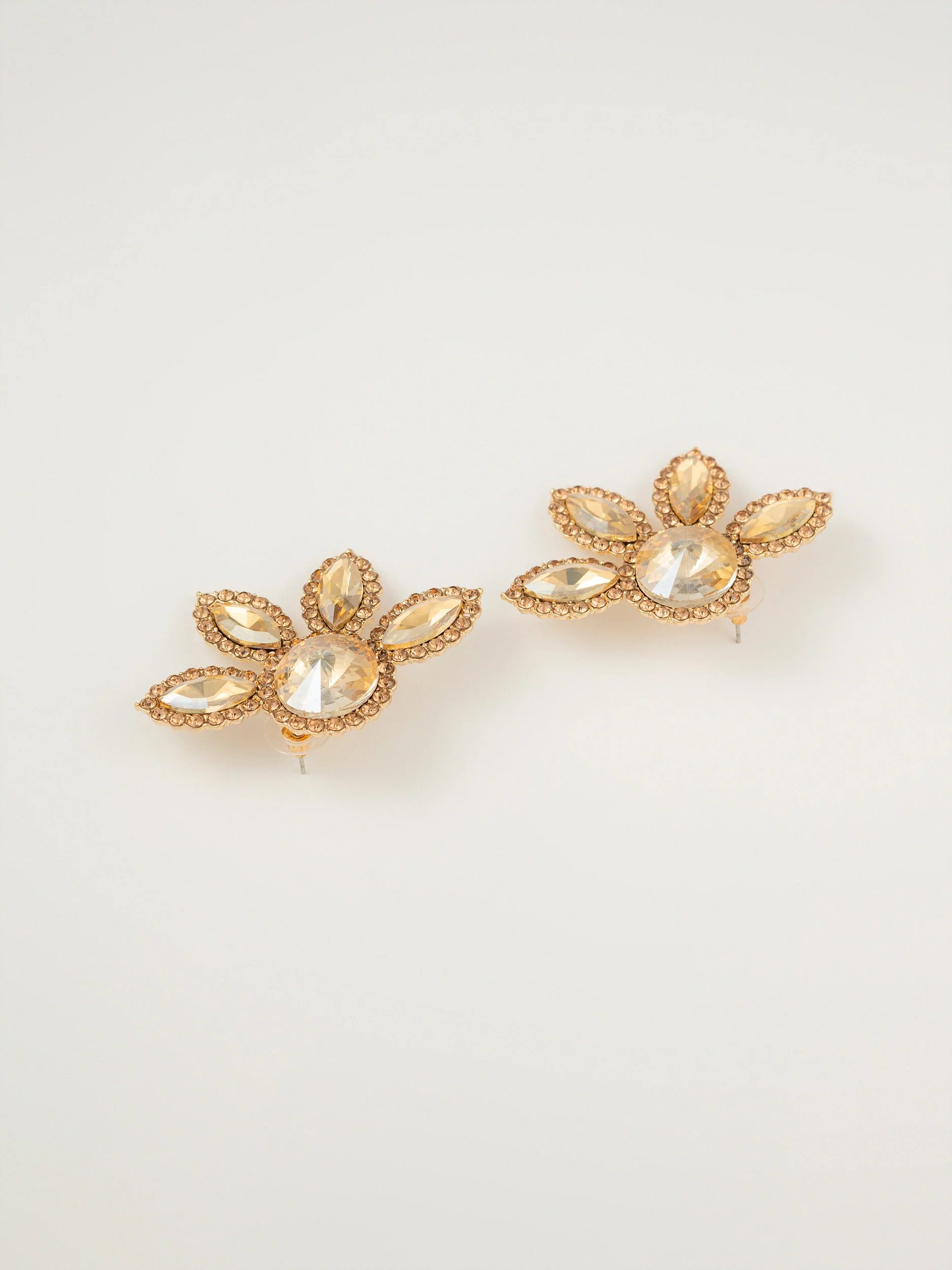 Floral Crystal Earrings - Image 2