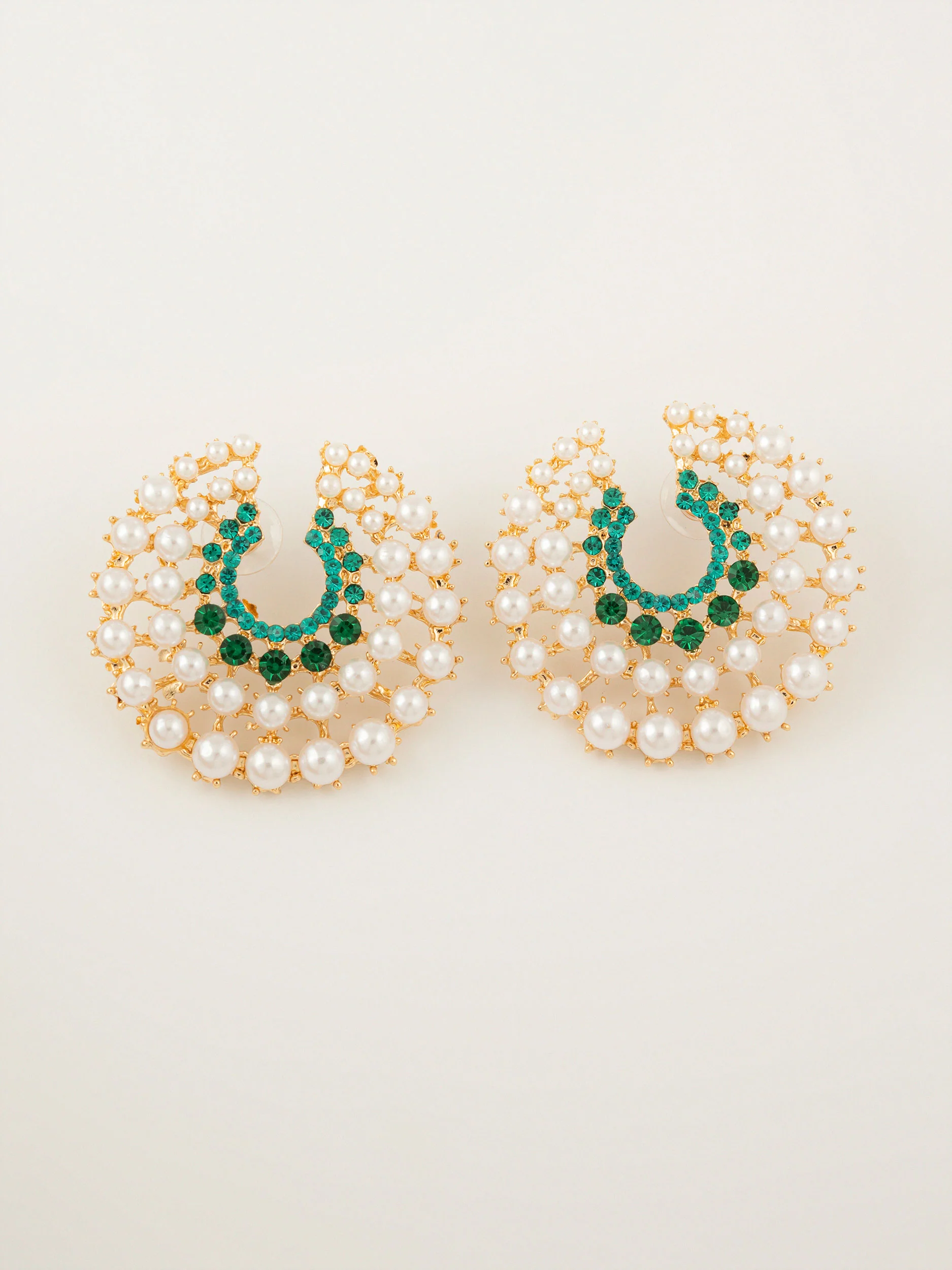 Crescent Pearl Earrings - Image 3