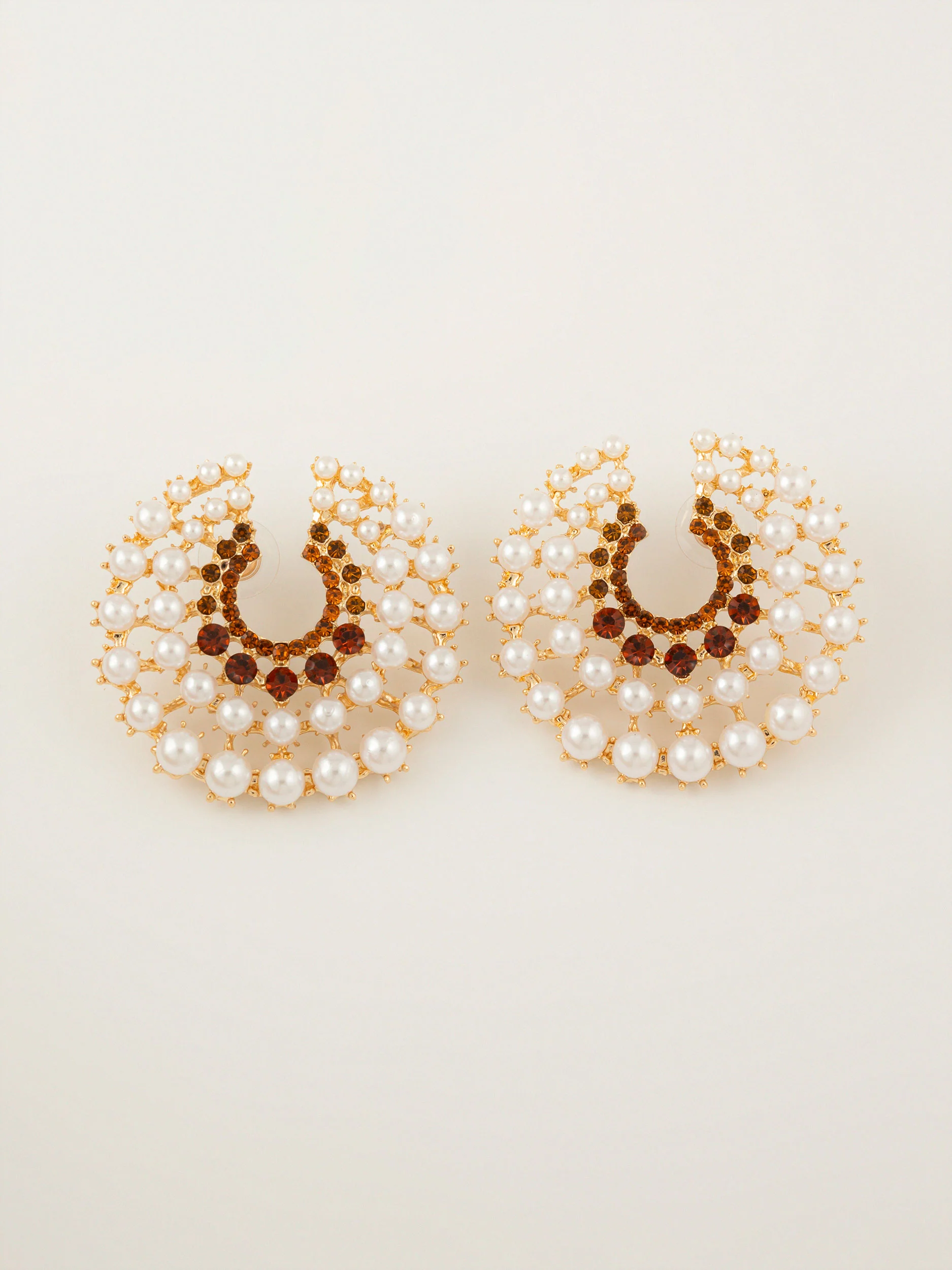 Crescent Pearl Earrings - Image 3