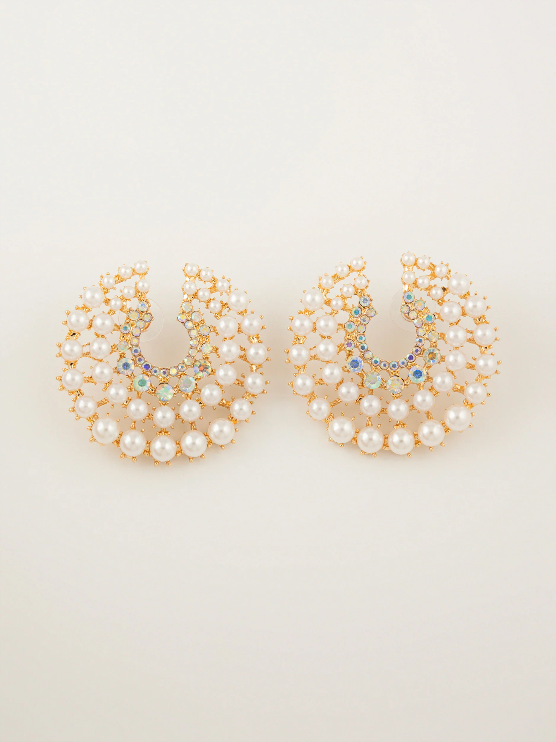 Crescent Pearl Earrings - Image 3