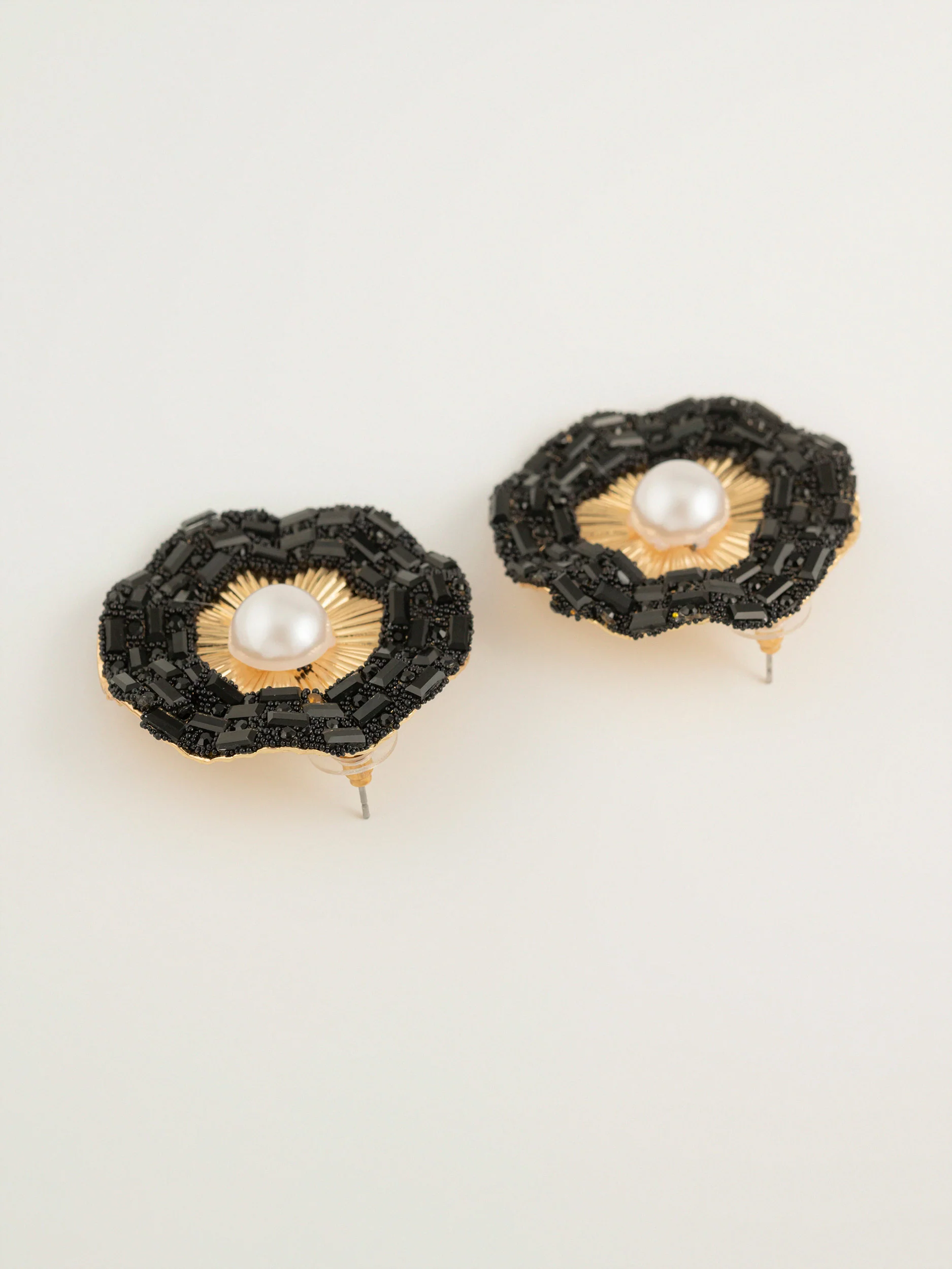Pearl Halo Earrings - Image 2