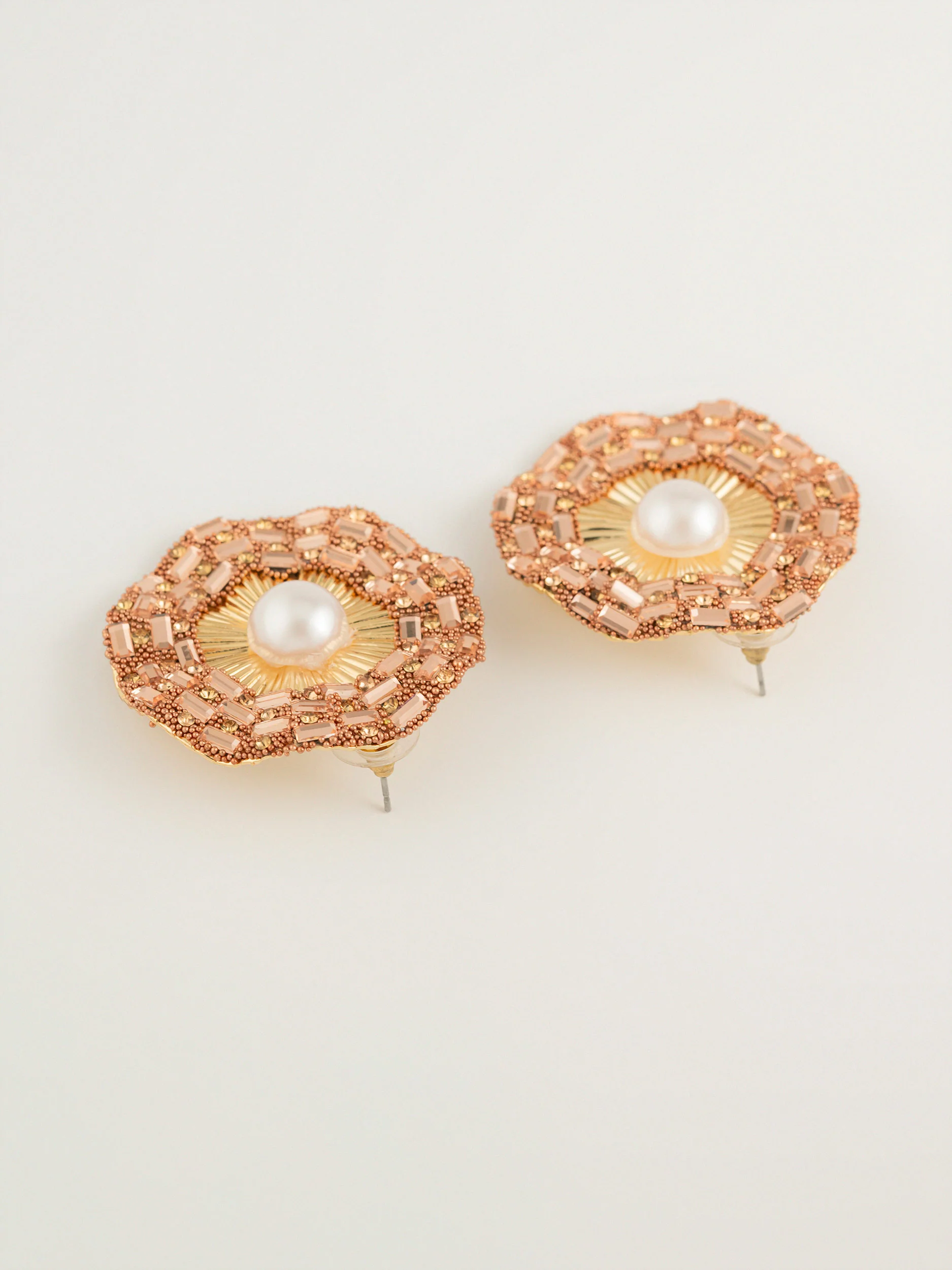 Pearl Halo Earrings - Image 2
