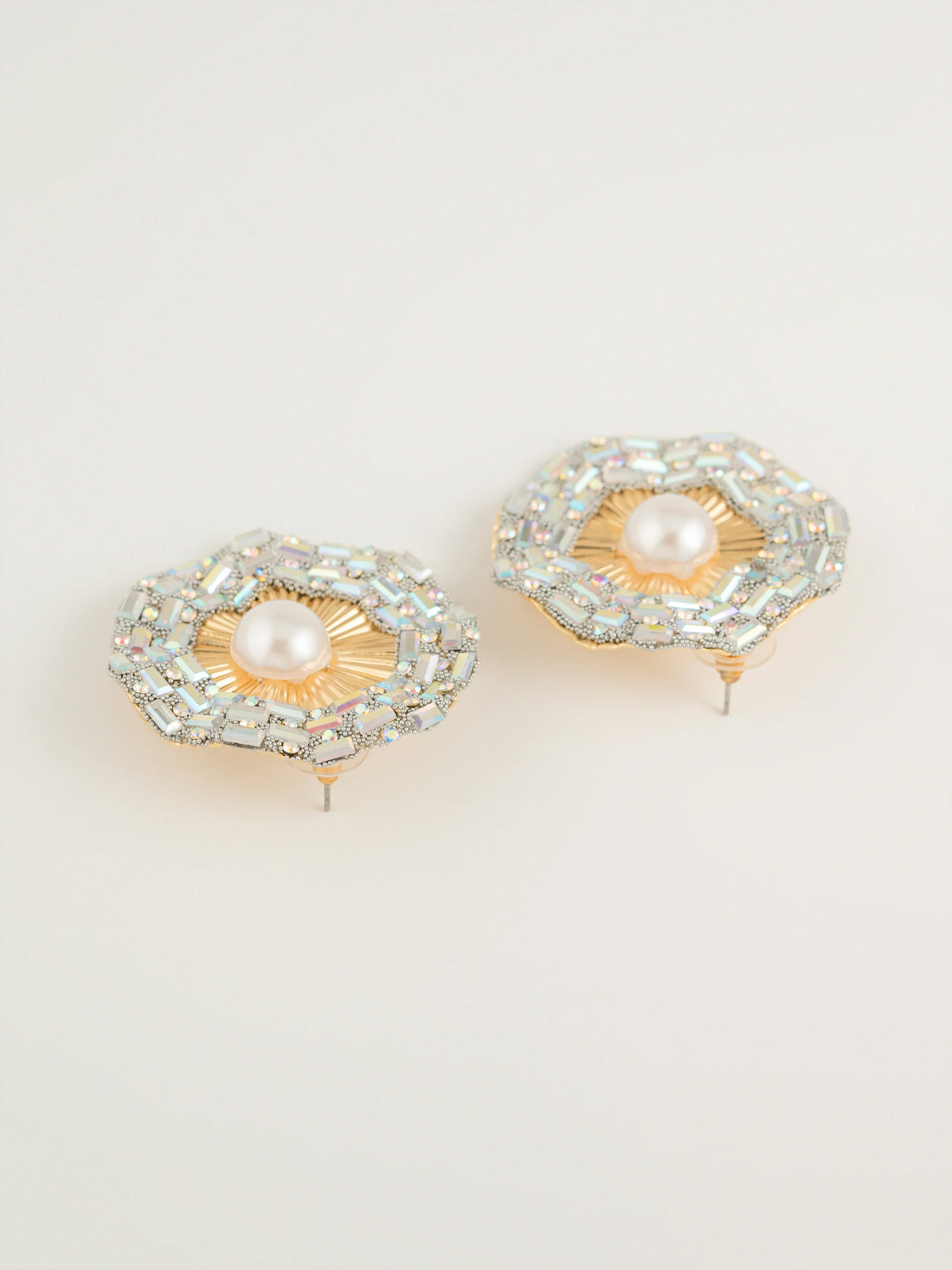 Pearl Halo Earrings - Image 2