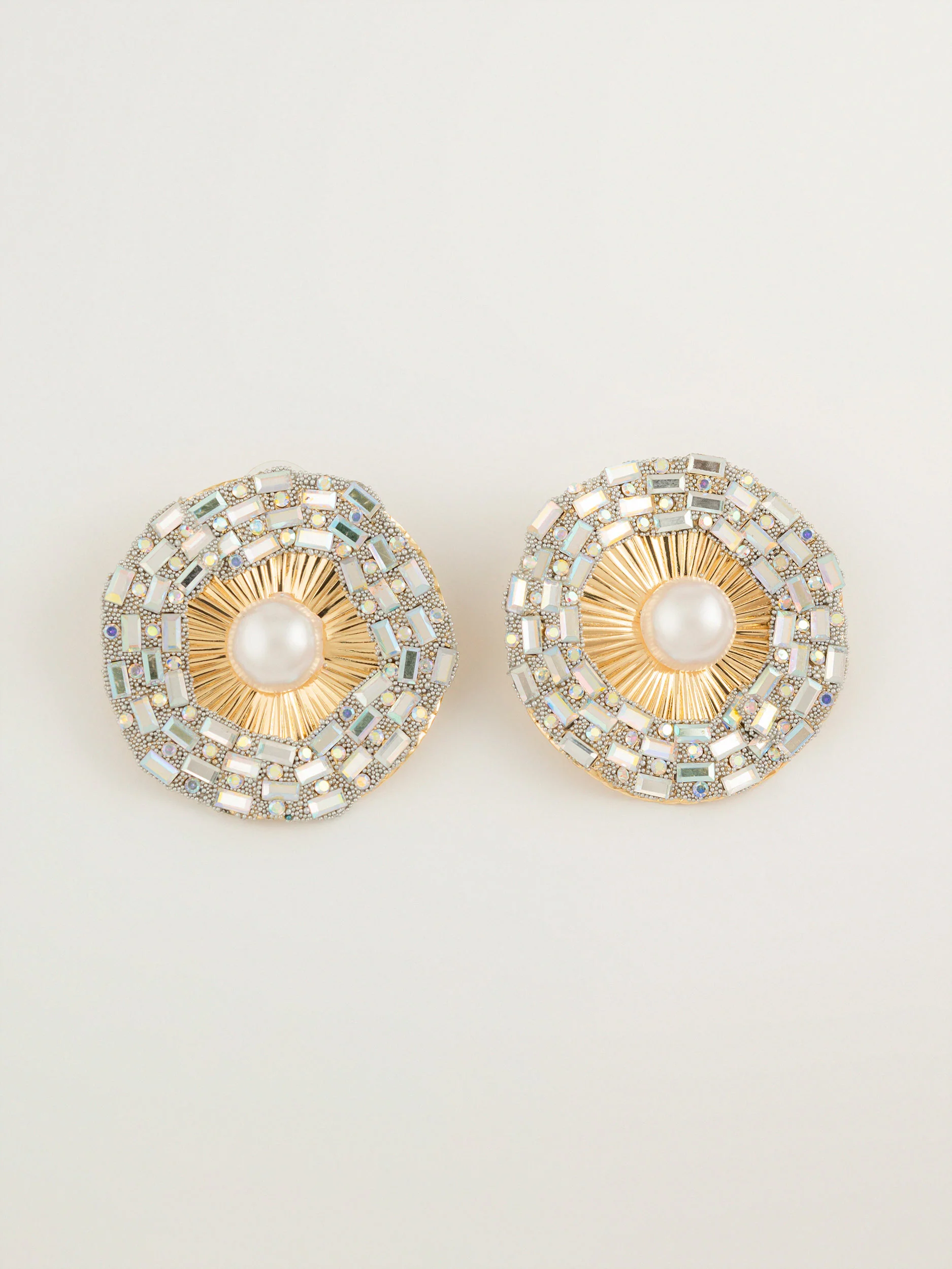 Pearl Halo Earrings - Image 3