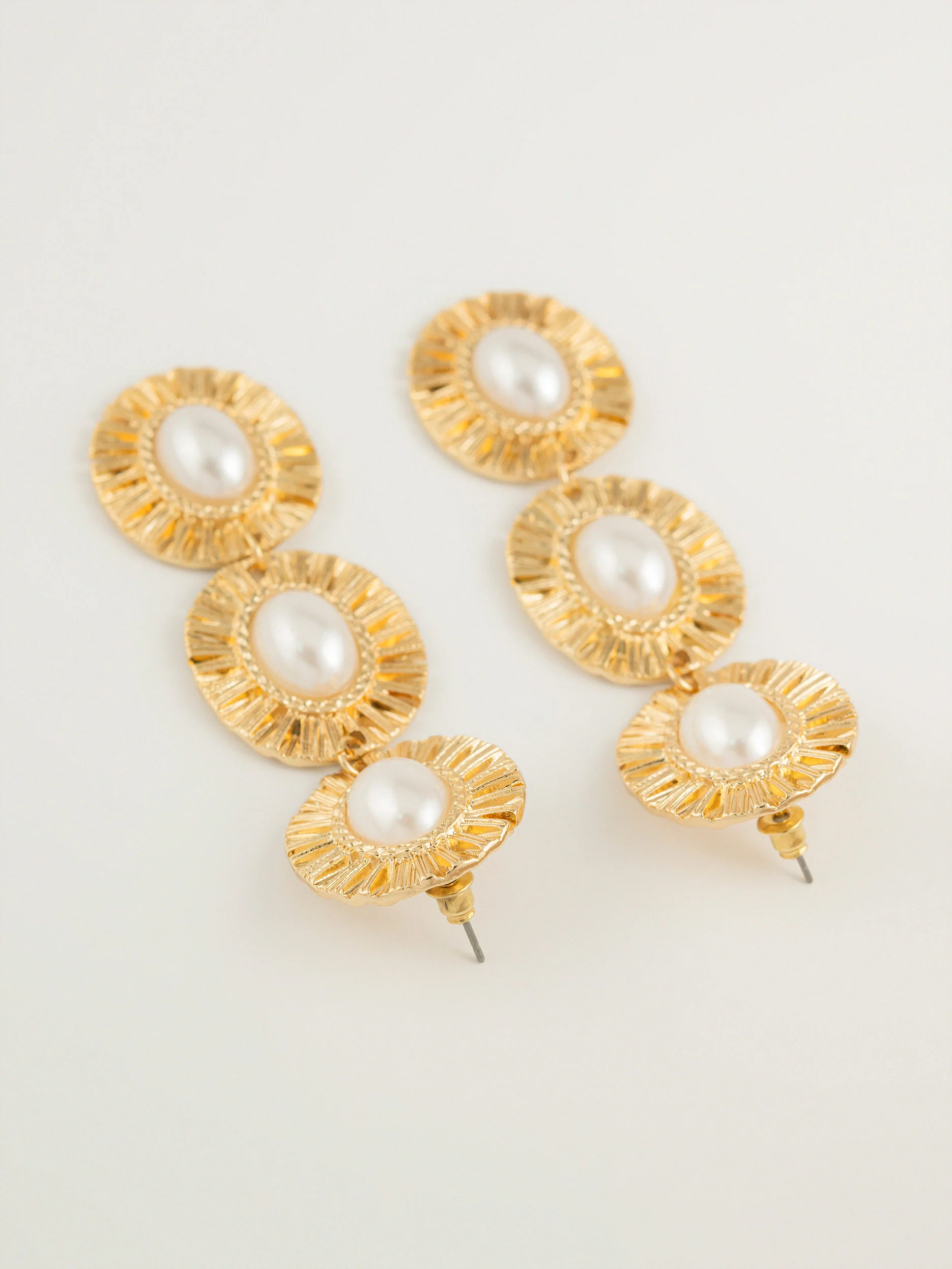 Pearl Drop Earrings - Image 3