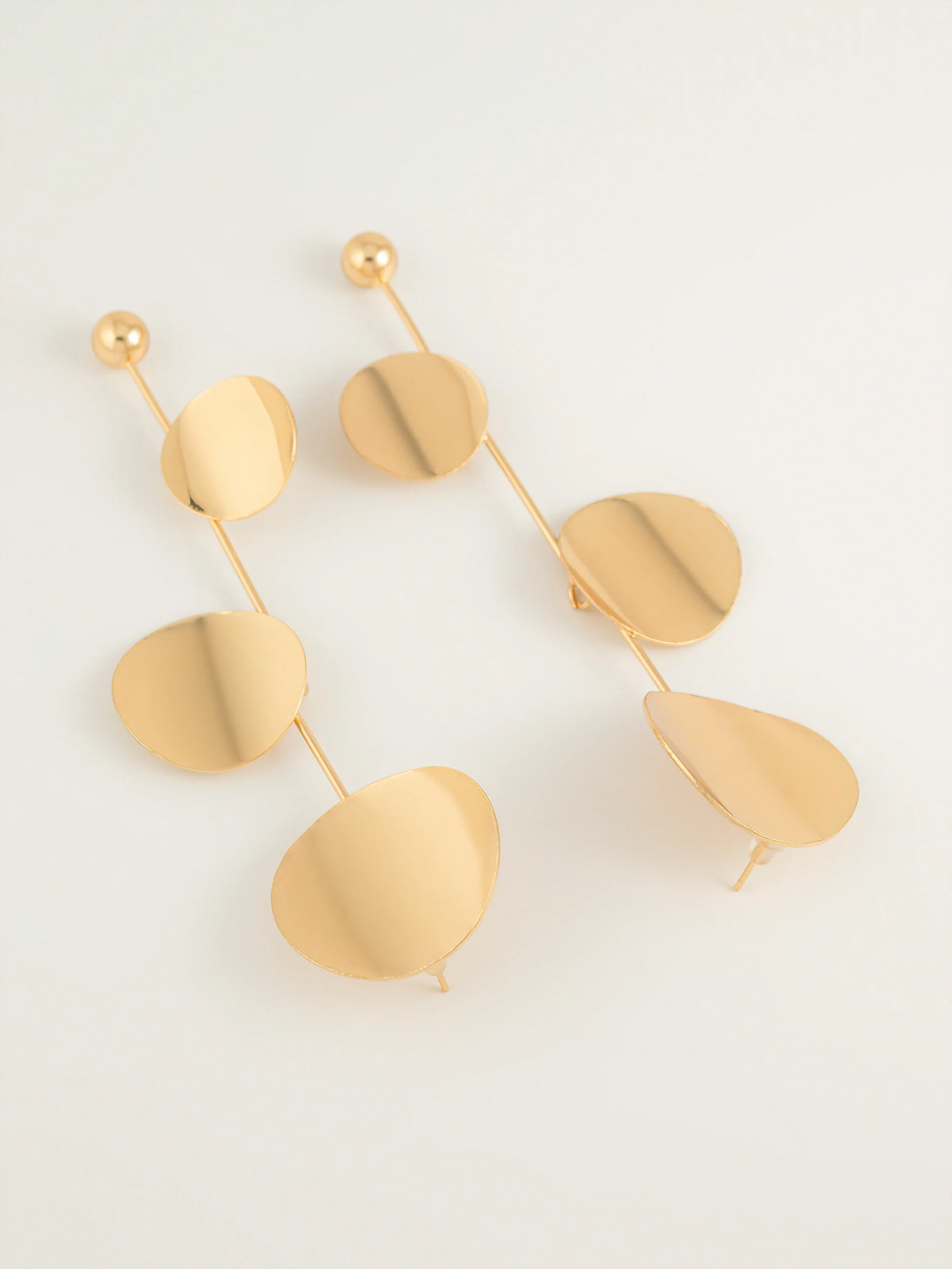Disc Drop Earrings - Image 2