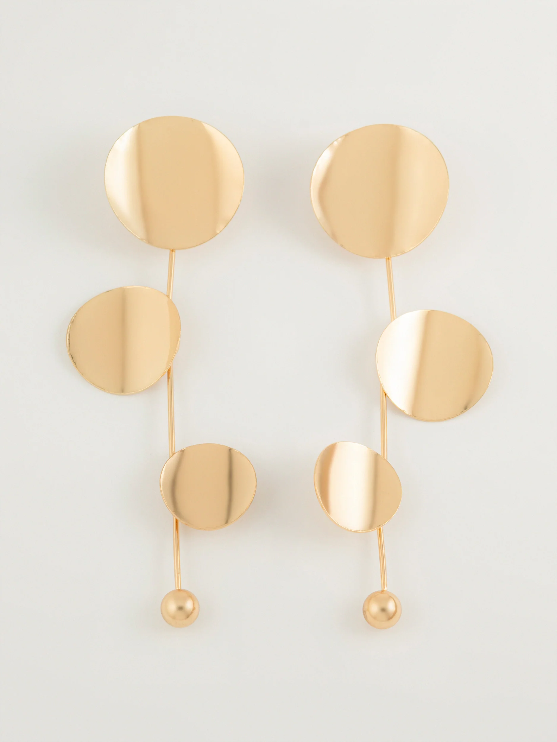 Disc Drop Earrings - Image 3