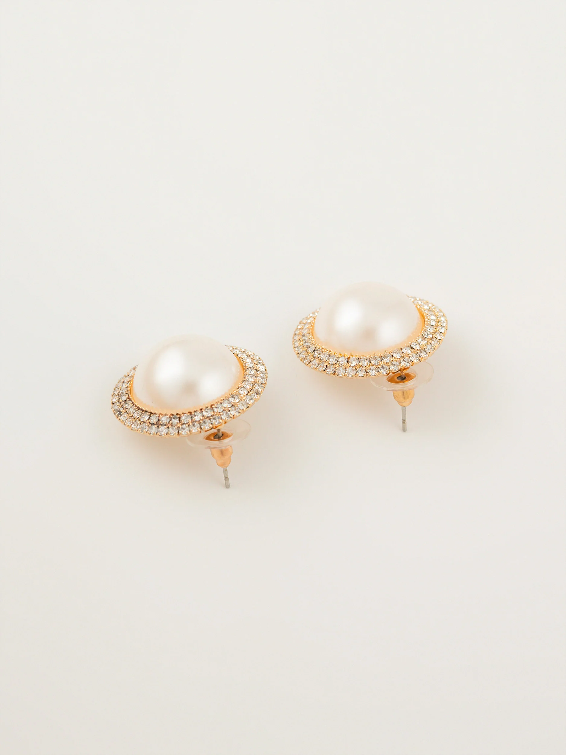 Pearl Stud Earrings - Image 2