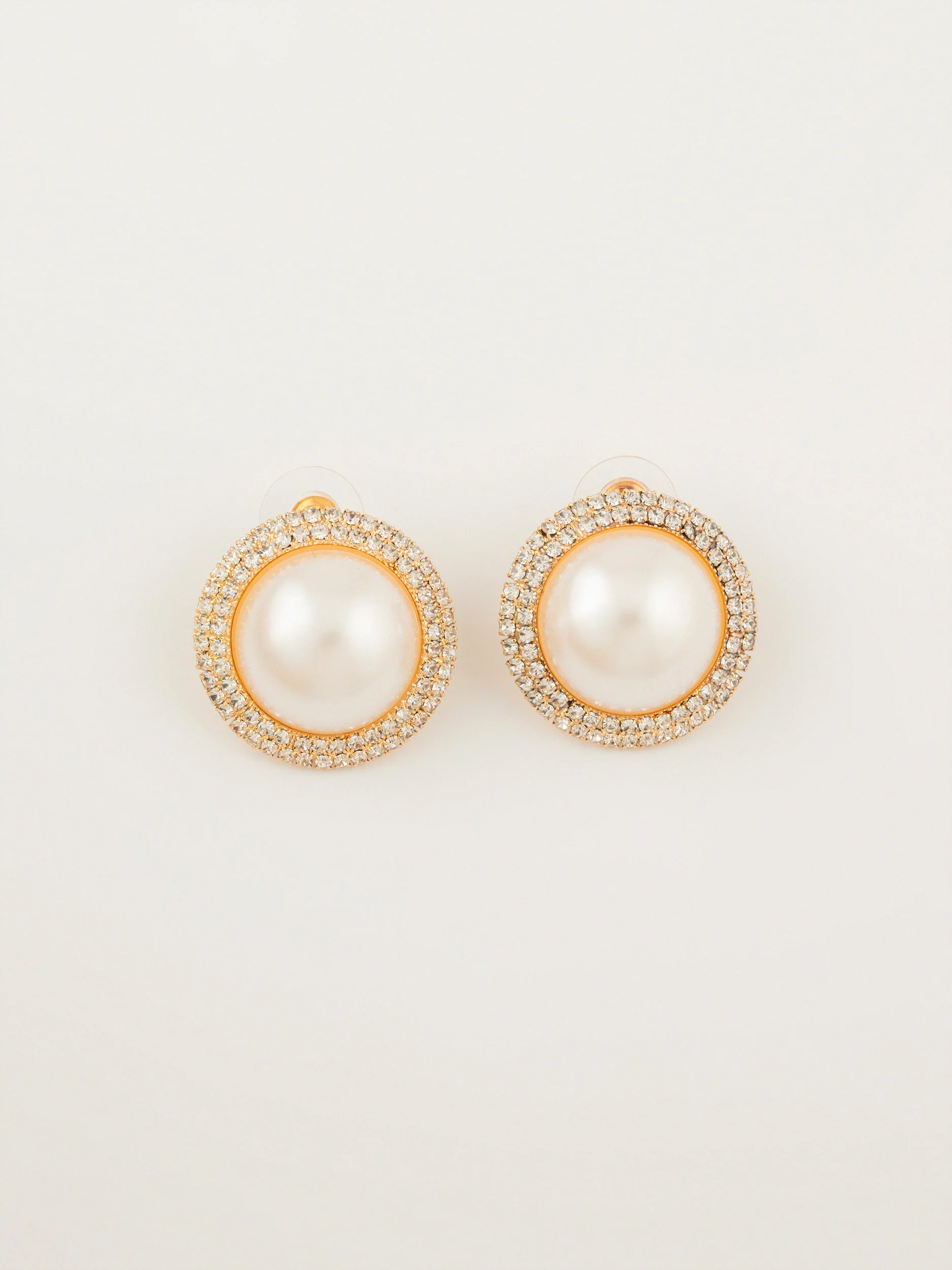 Pearl Stud Earrings - Image 3
