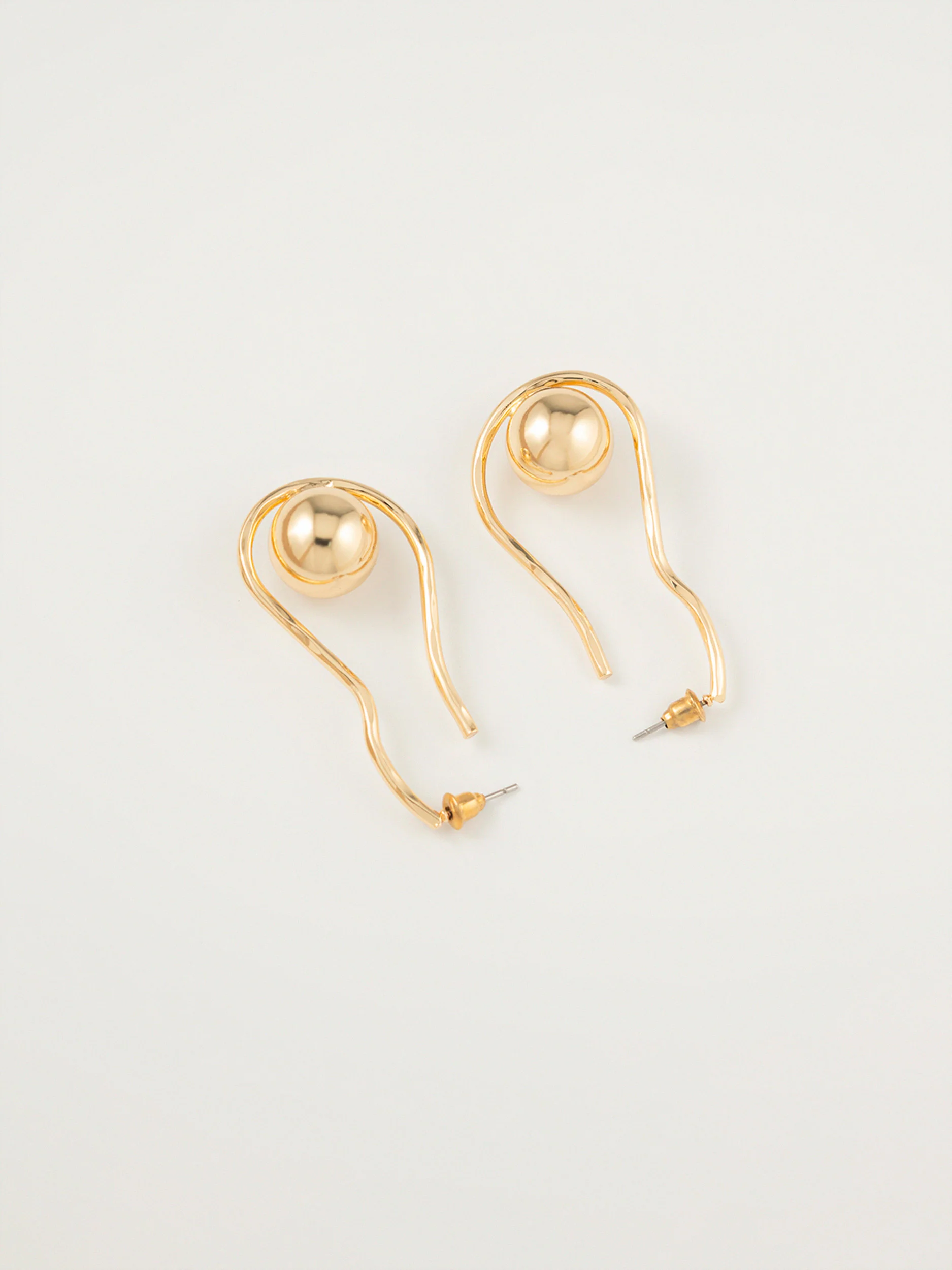 Spiral Ball Earrings - Image 2