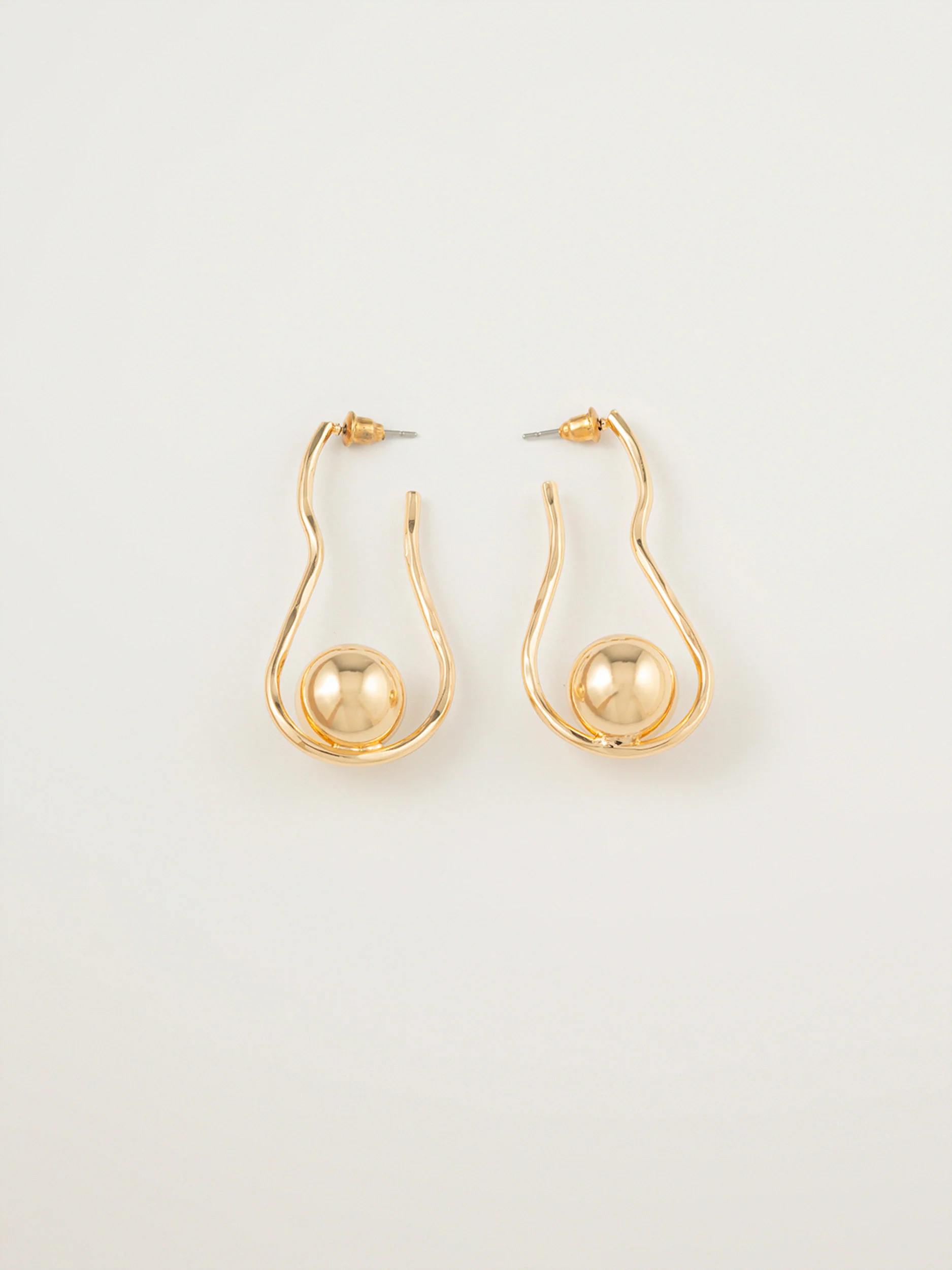 Spiral Ball Earrings - Image 3