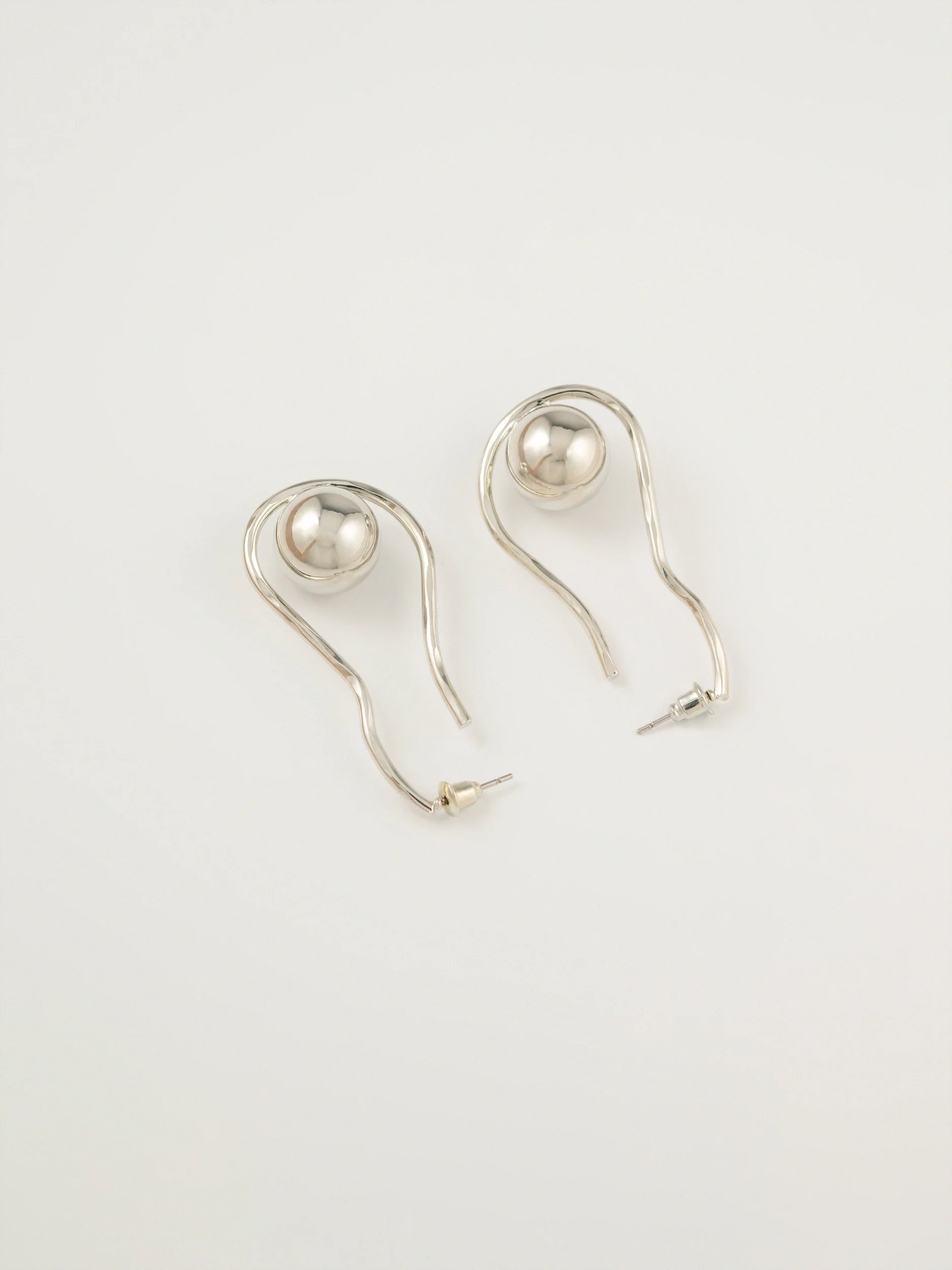 Spiral Ball Earrings - Image 2