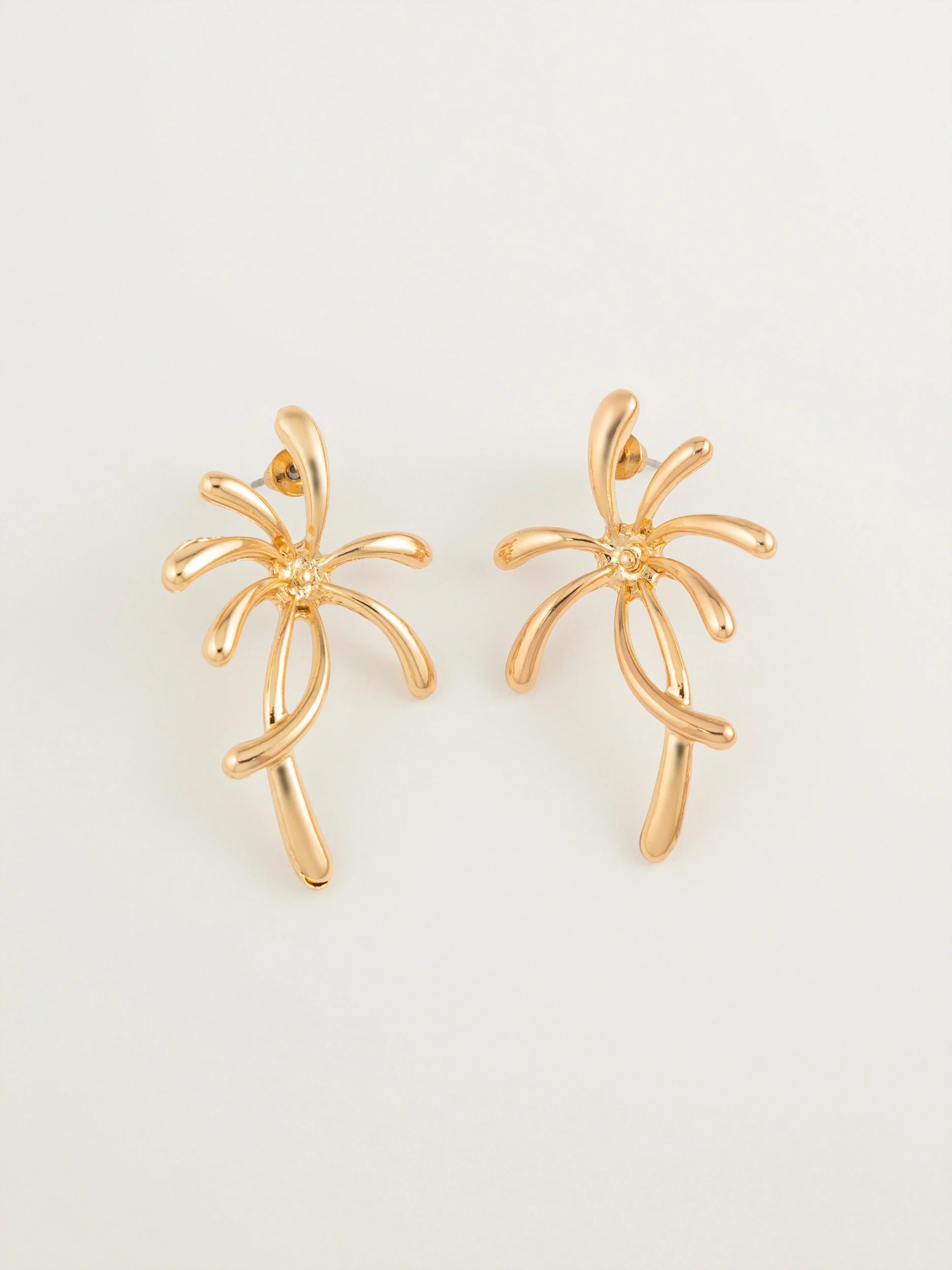 Abstract Floral Earrings - Image 3