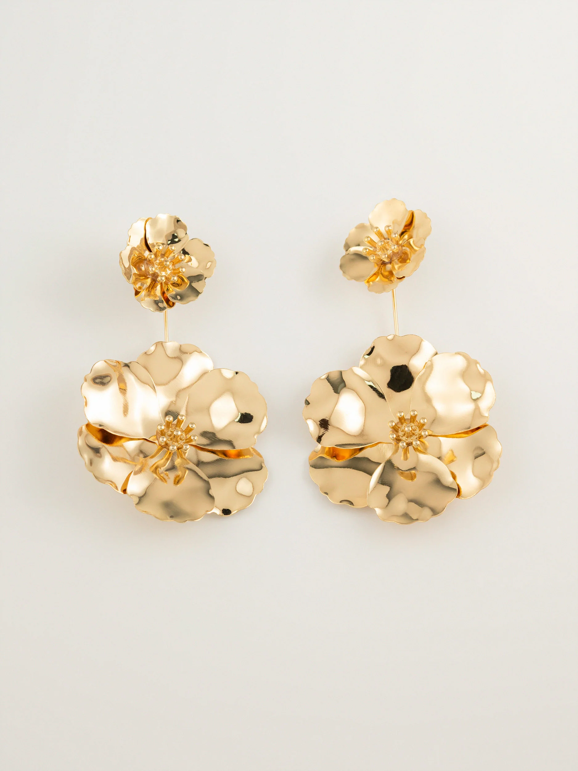 Vintage Flower Earrings - Image 3