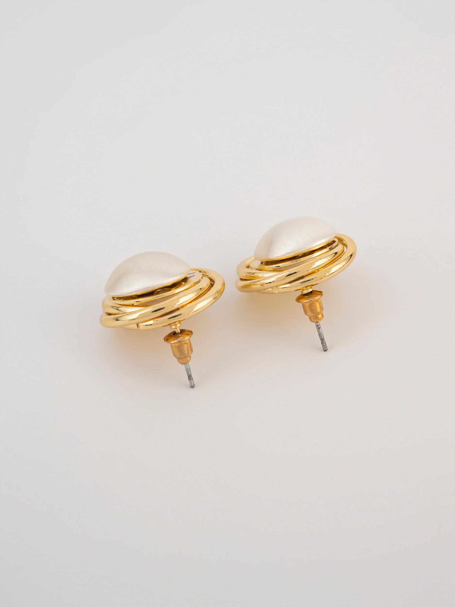 Spiral Pearl Studs - Image 2