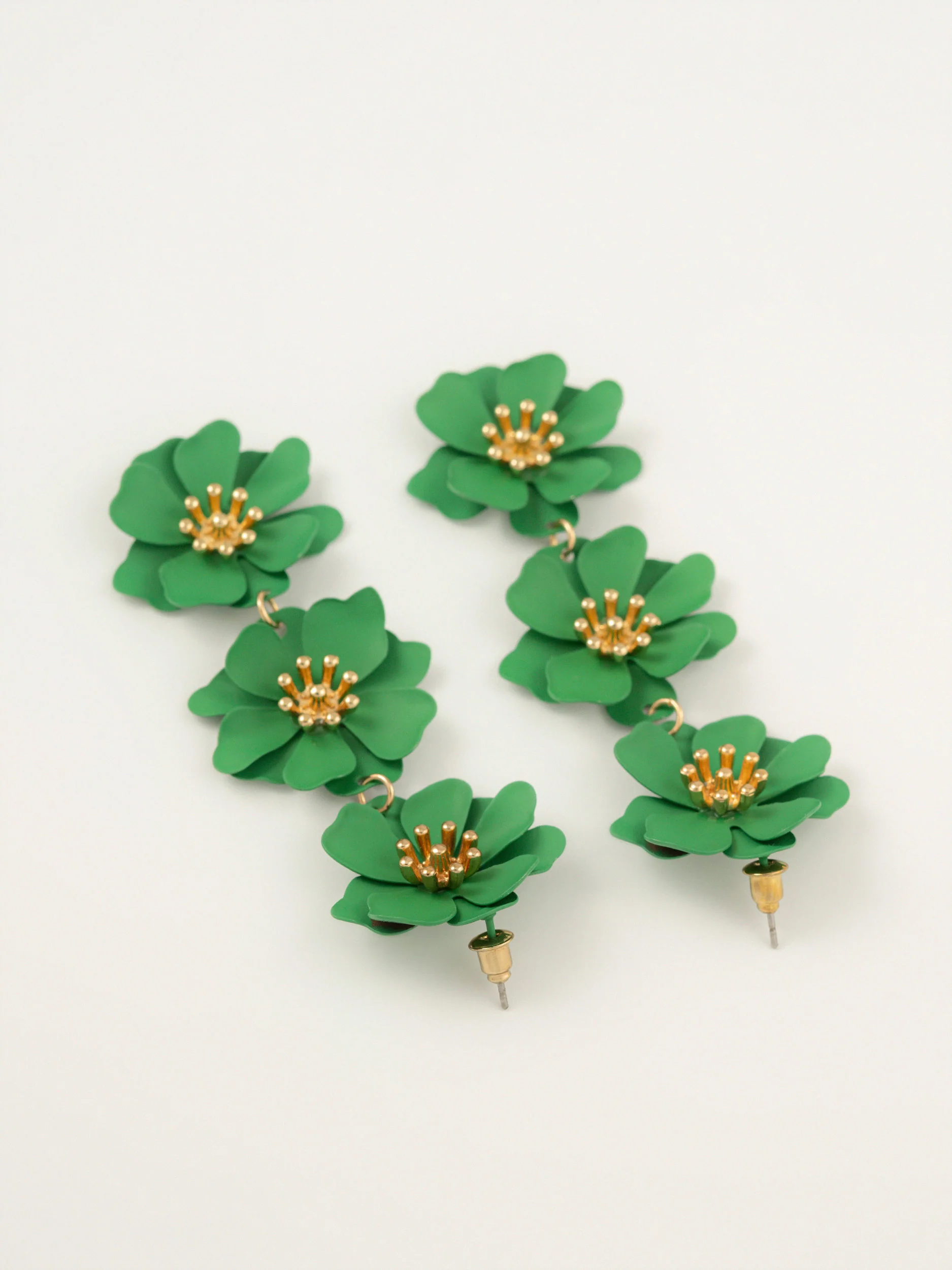 Floral Drop Earrings - Image 2