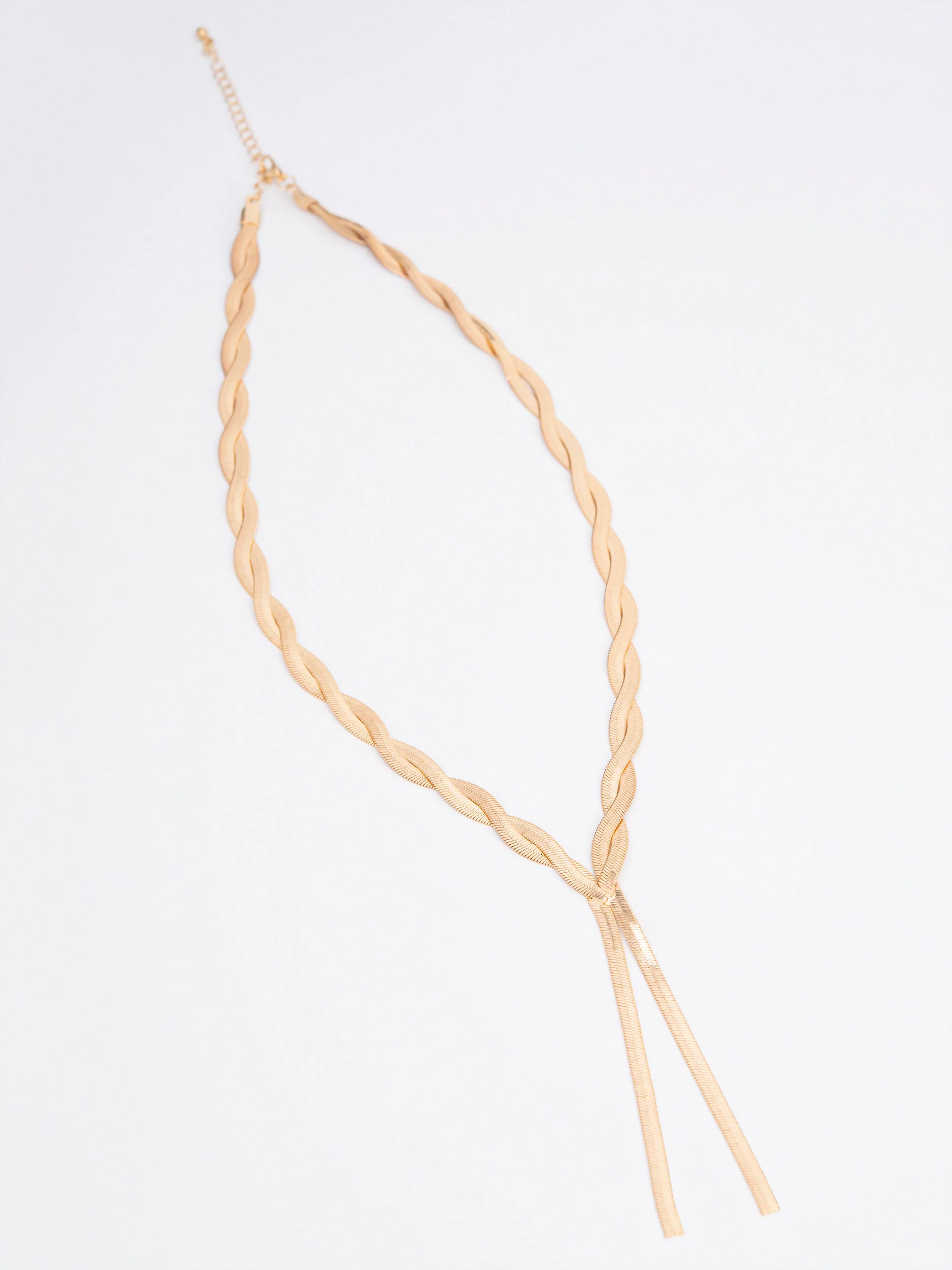 Braided Lariat Necklace - Image 2