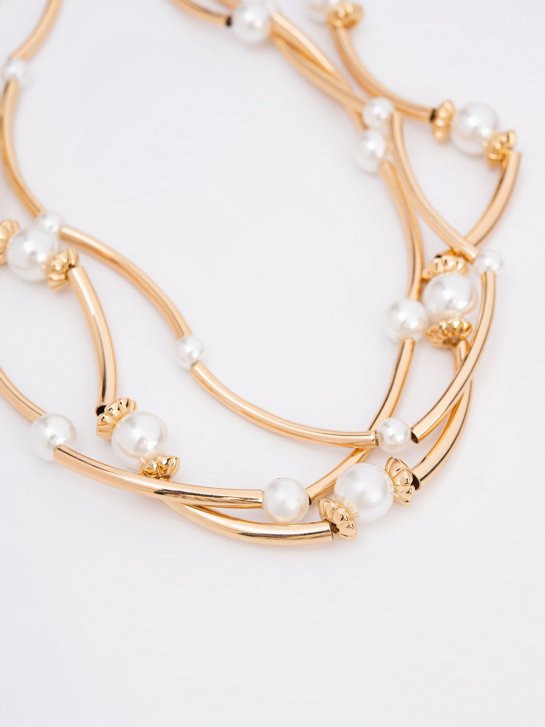 Pearl Tube Necklace - Image 2