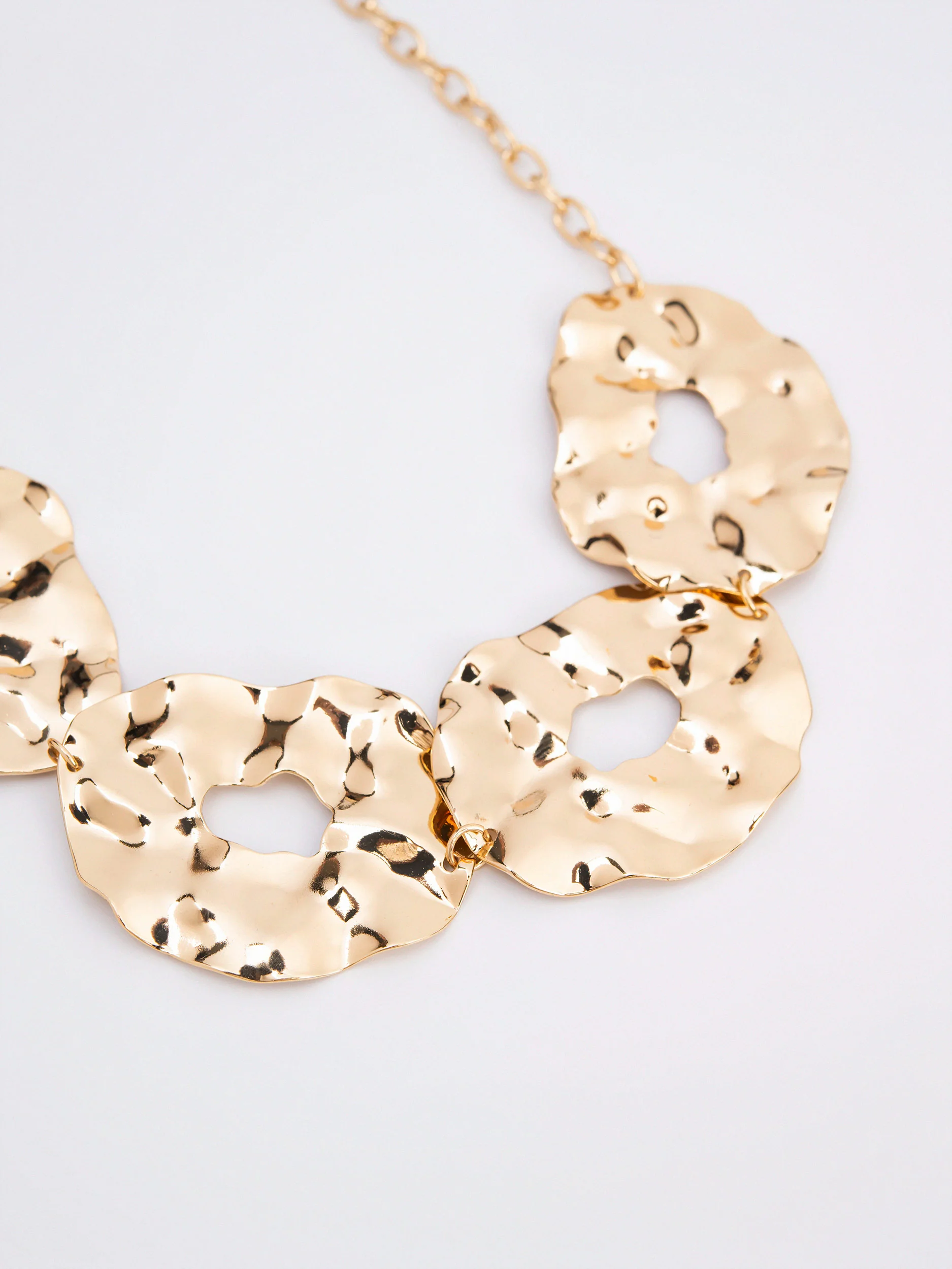 Hammered Disc Necklace - Image 2