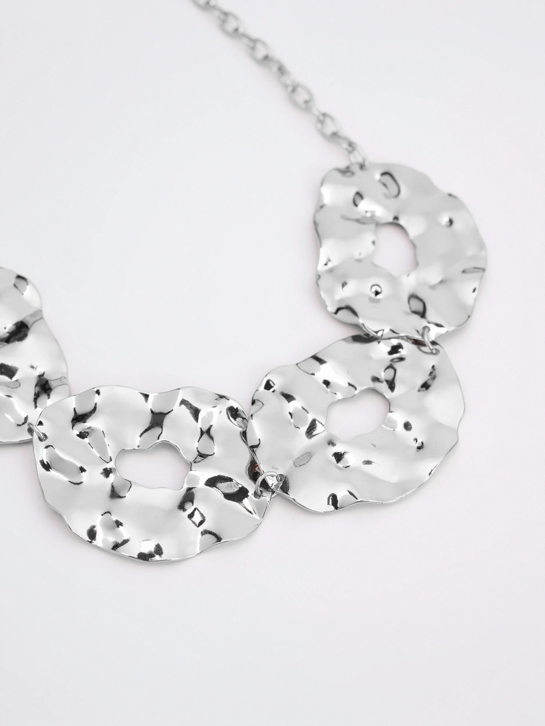Hammered Disc Necklace - Image 2