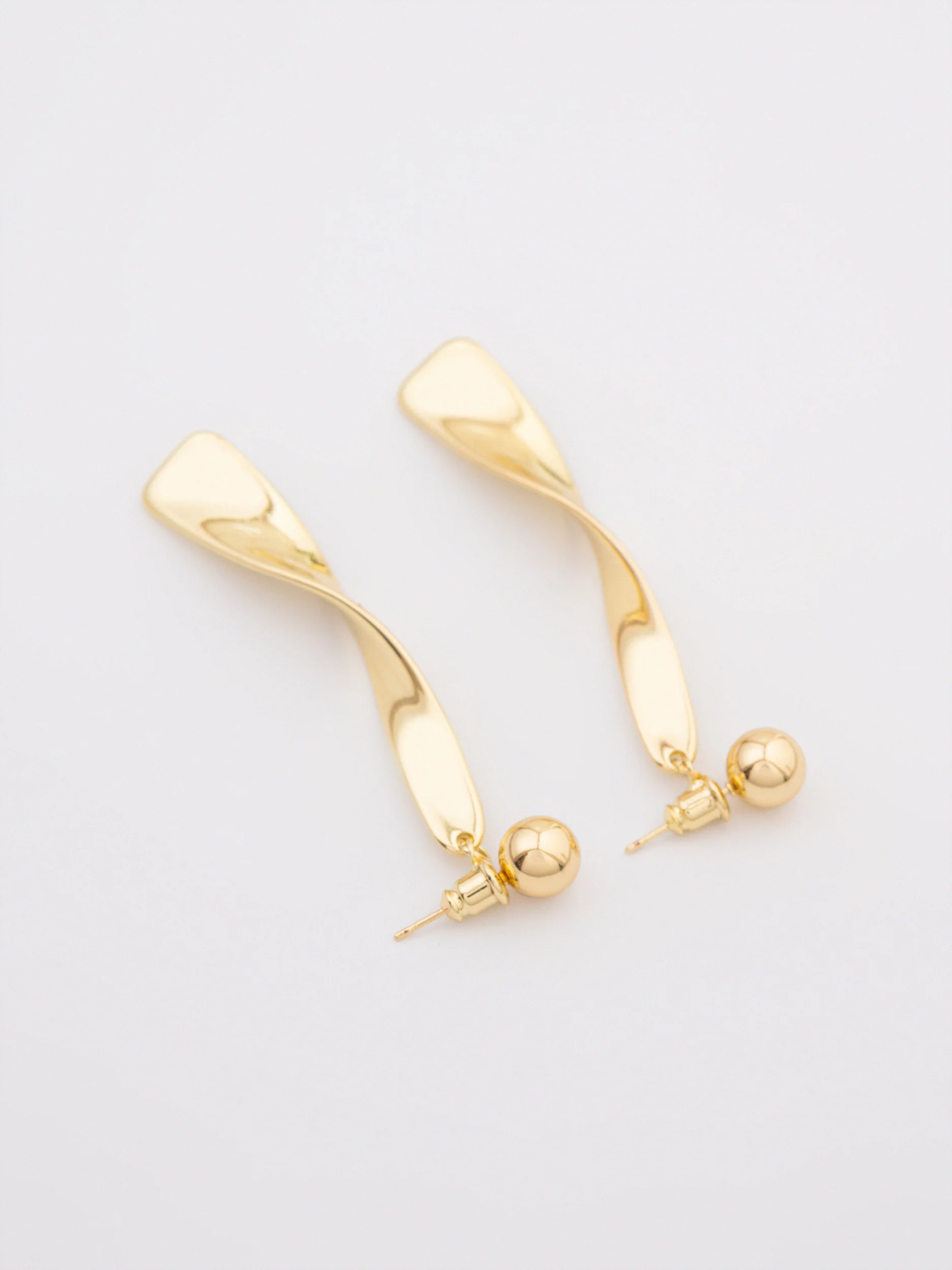 Twist Dangle Earrings - Image 2