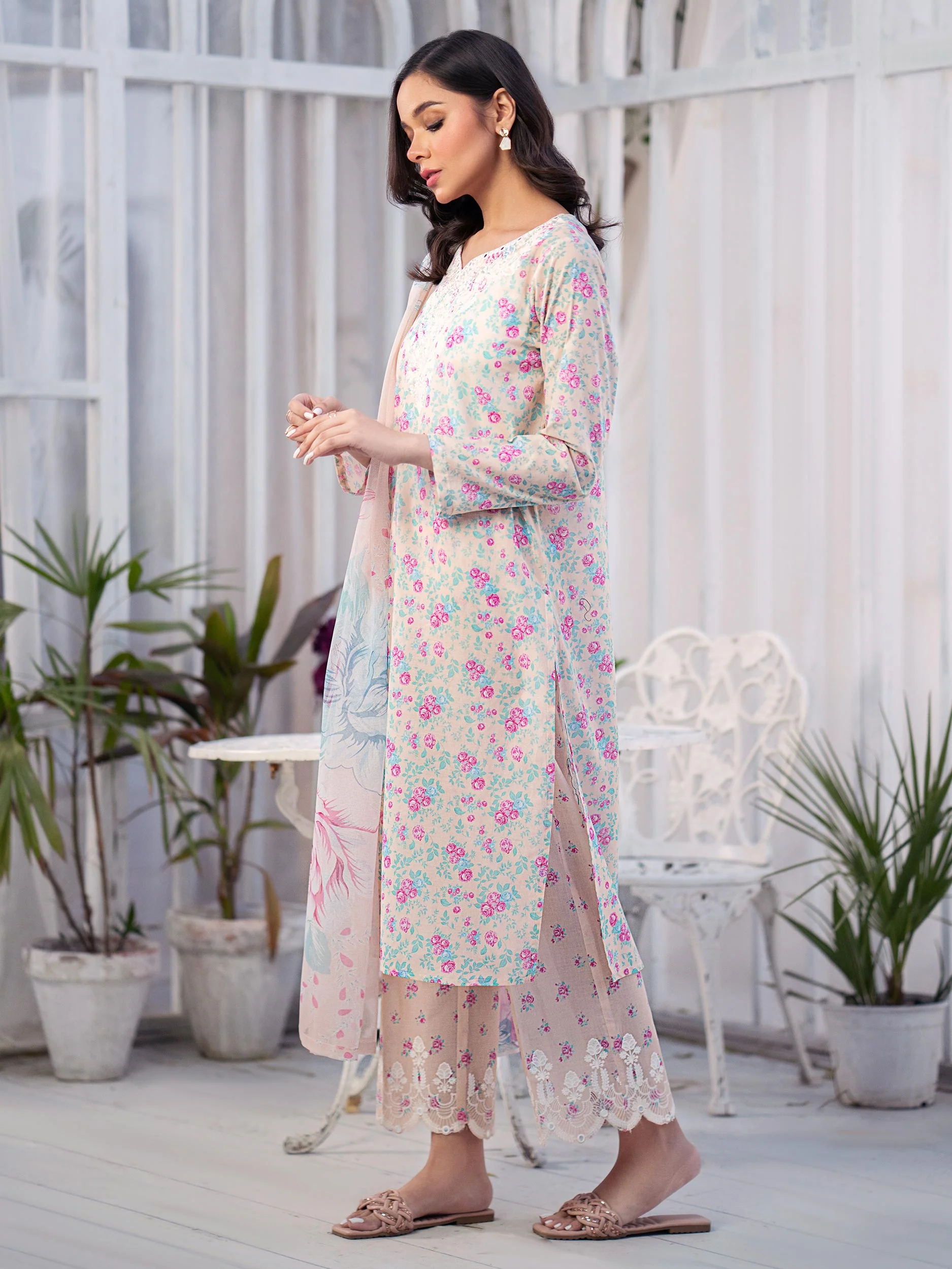 3 Piece Lawn Suit-Embroidered (Pret) - Image 4