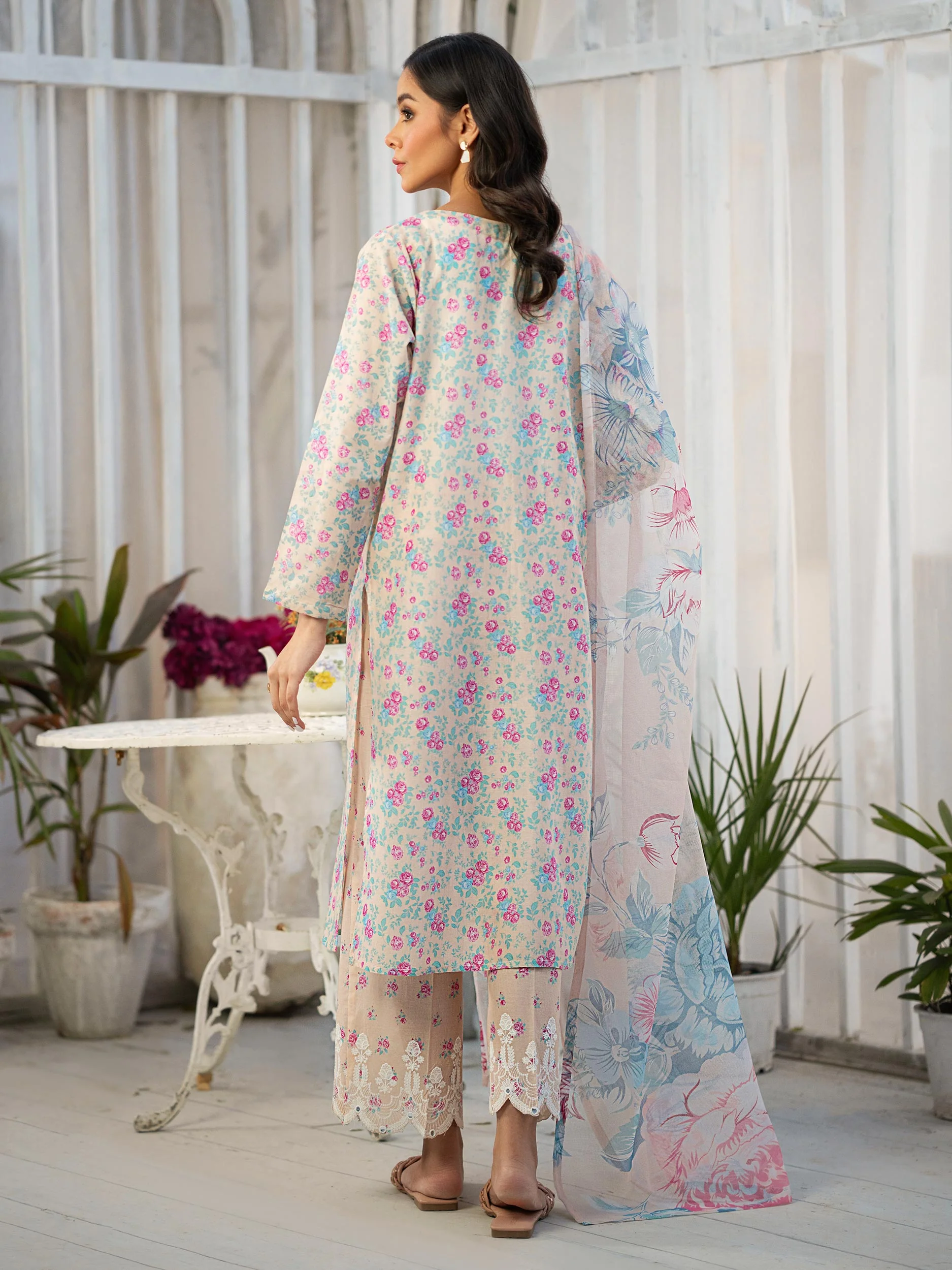 3 Piece Lawn Suit-Embroidered (Pret) - Image 5