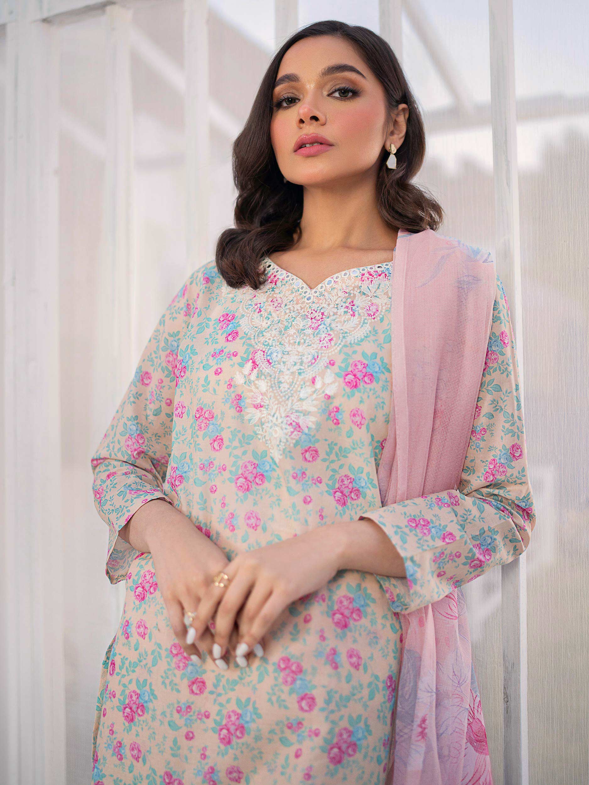 3 Piece Lawn Suit-Embroidered (Pret) - Image 4
