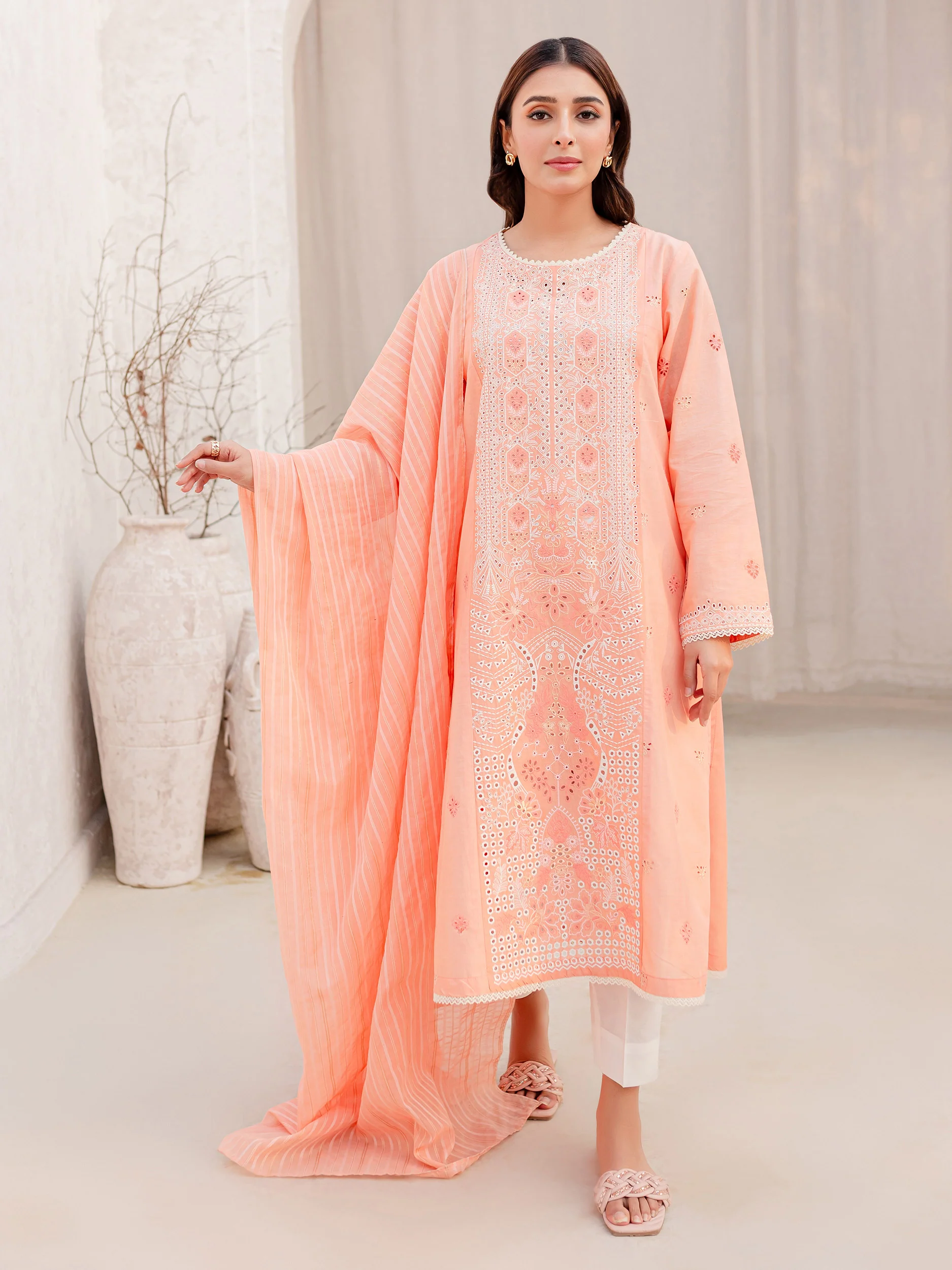 2 Piece Lawn Suit-Embroidered (Pret) - Image 3